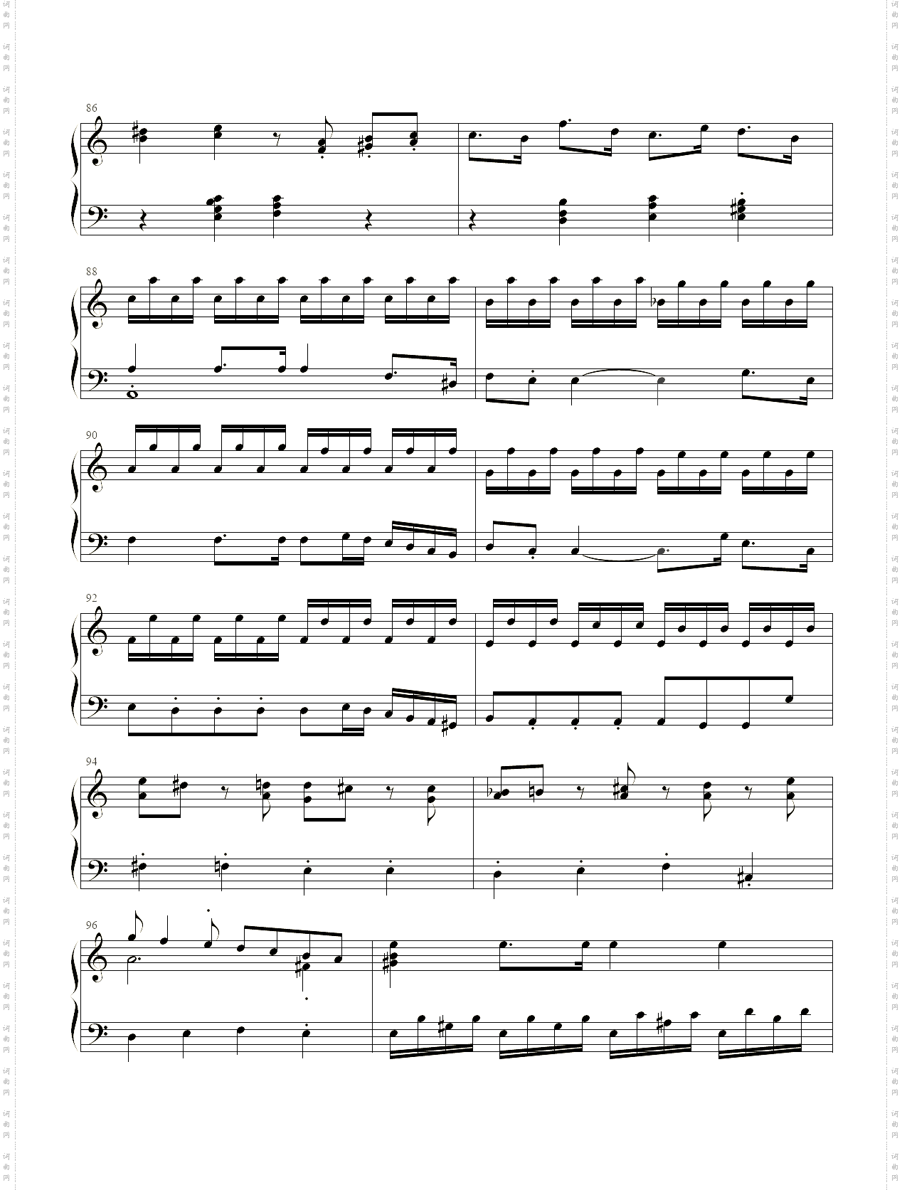 a小调奏鸣曲第八号第一乐章K310