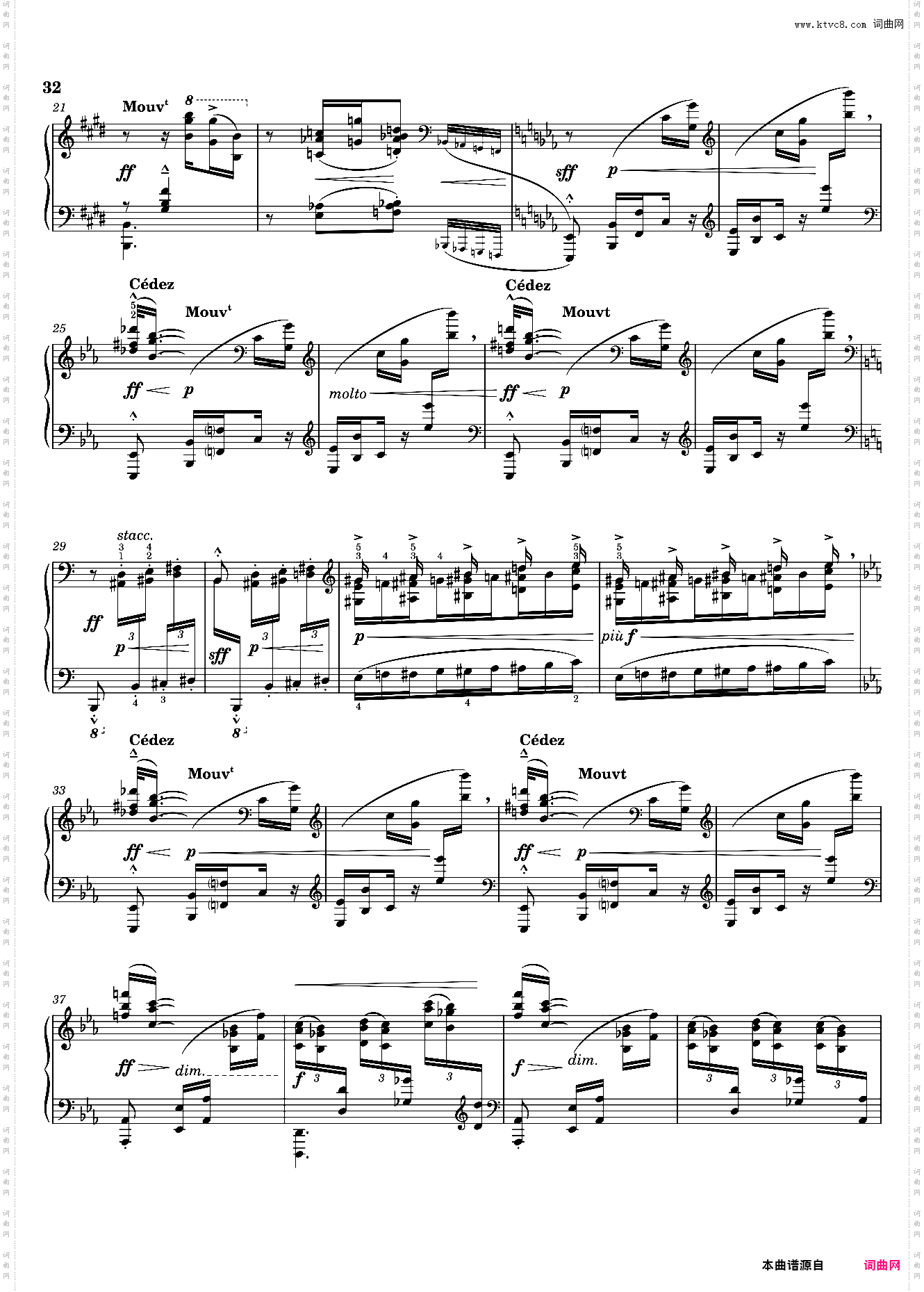étude 5 - Pour les Octaves