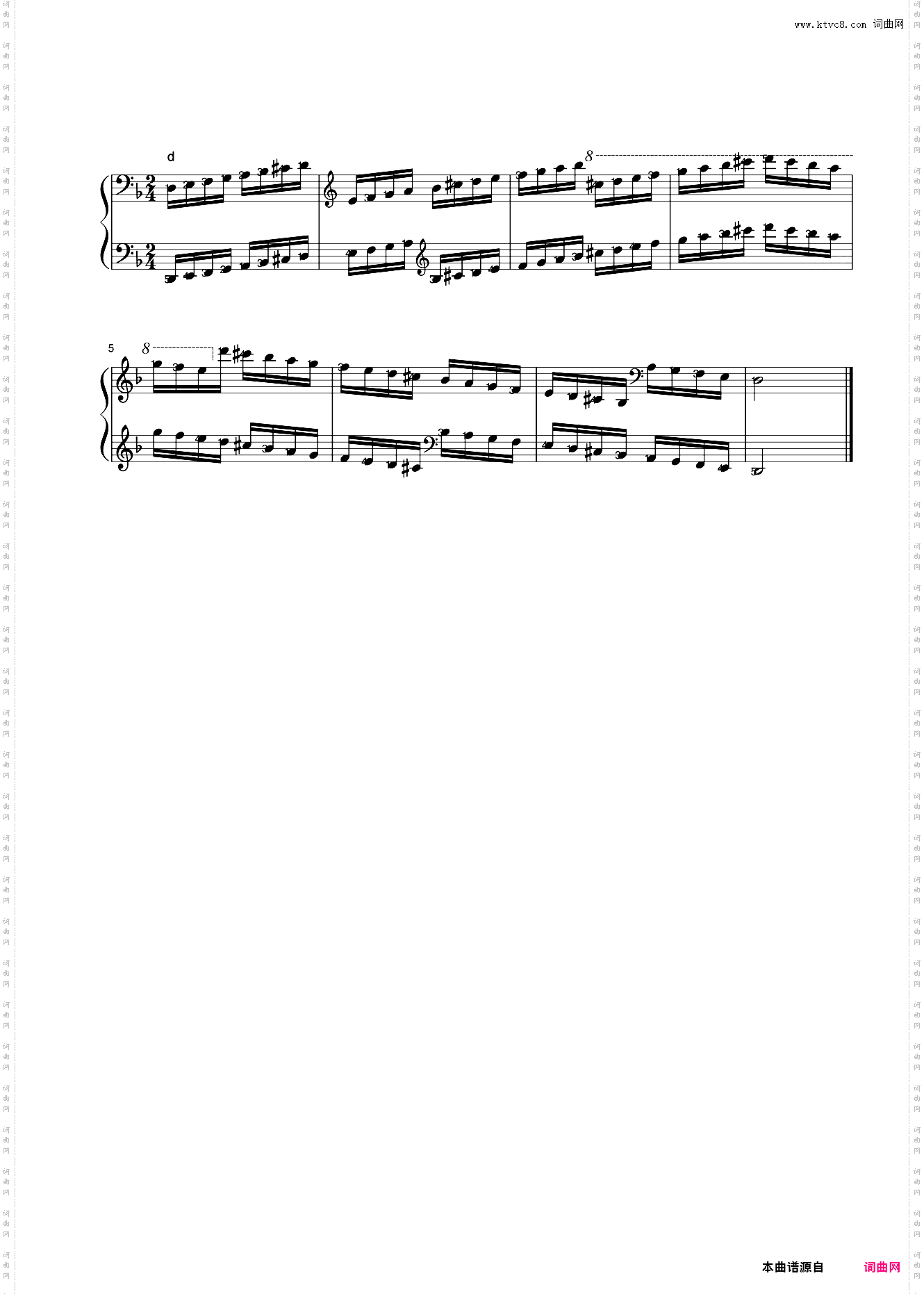 d和声小调音阶_22第八级