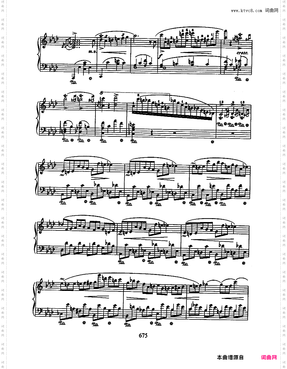 降A大调第一即兴曲 Op·29Chopin op29 Impromptu #1 in Ab_版本一