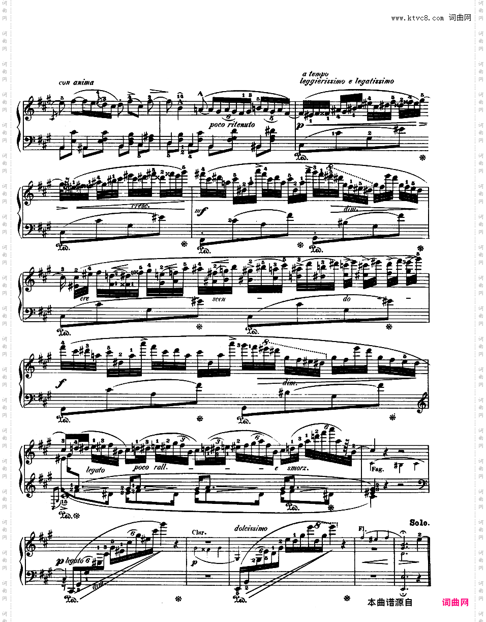 华丽的波兰民歌幻想曲 Op·13 - 为钢琴与乐队而作Chopin op13 Grande Fantaisie版本二