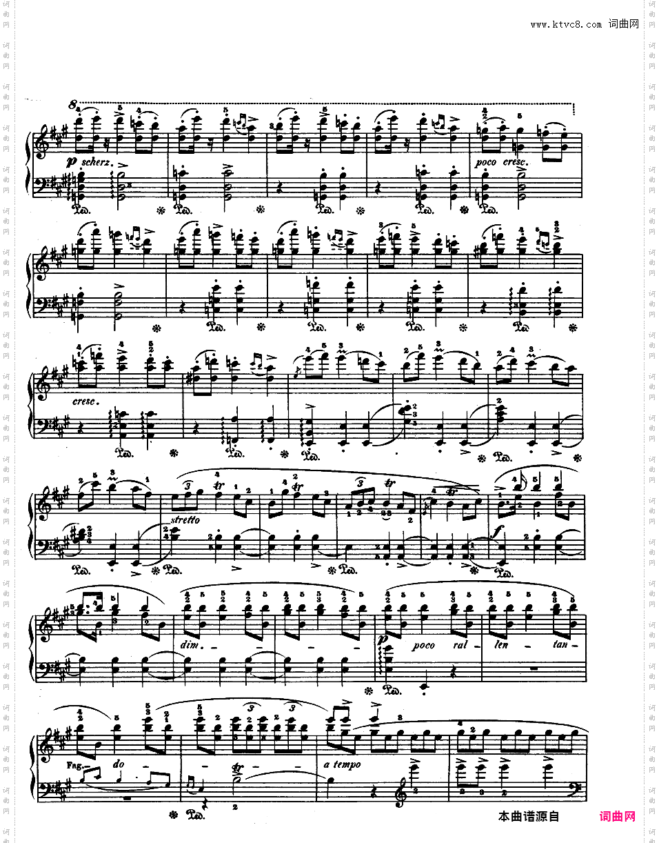 华丽的波兰民歌幻想曲 Op·13 - 为钢琴与乐队而作Chopin op13 Grande Fantaisie版本二