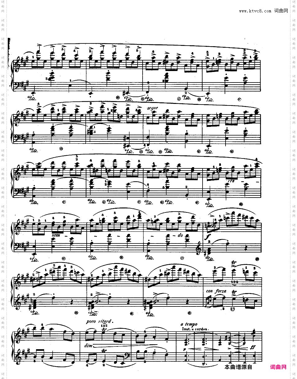 华丽的波兰民歌幻想曲 Op·13 - 为钢琴与乐队而作Chopin op13 Grande Fantaisie版本二