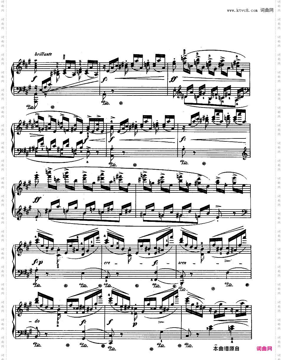 华丽的波兰民歌幻想曲 Op·13 - 为钢琴与乐队而作Chopin op13 Grande Fantaisie版本二