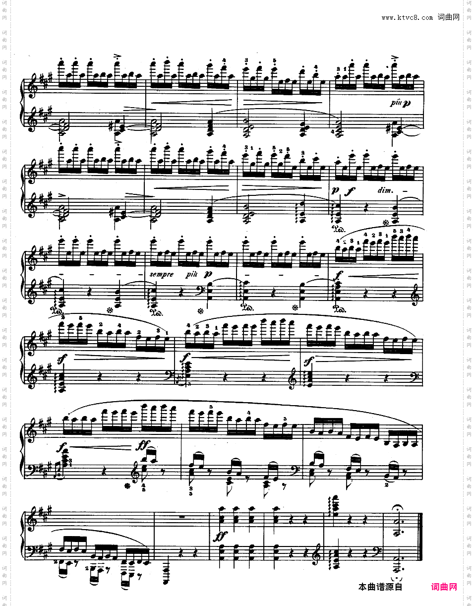 华丽的波兰民歌幻想曲 Op·13 - 为钢琴与乐队而作Chopin op13 Grande Fantaisie版本二