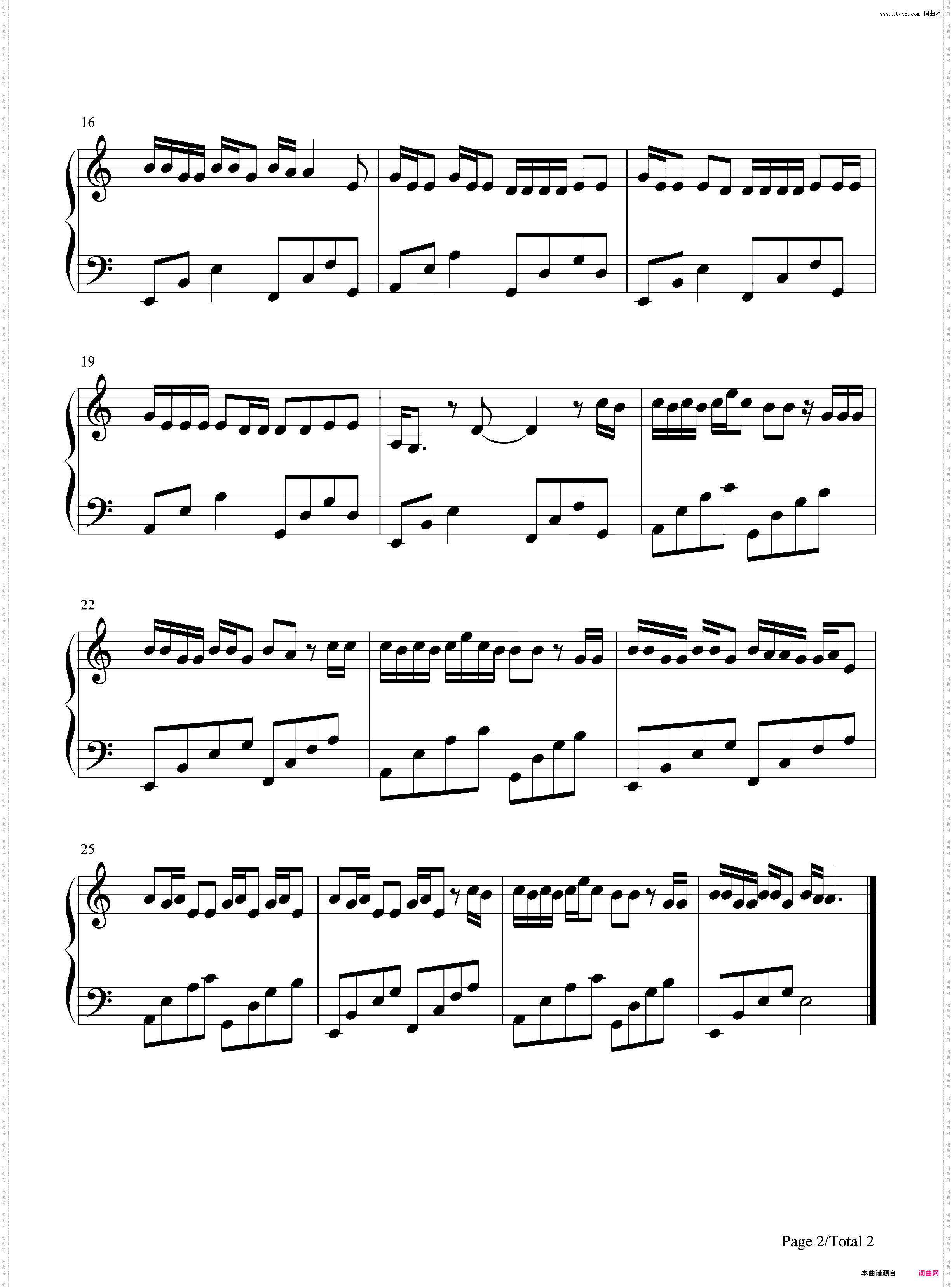 Let Me Down Slowly-C调简单版-国外音乐榜排名第一的治愈歌曲