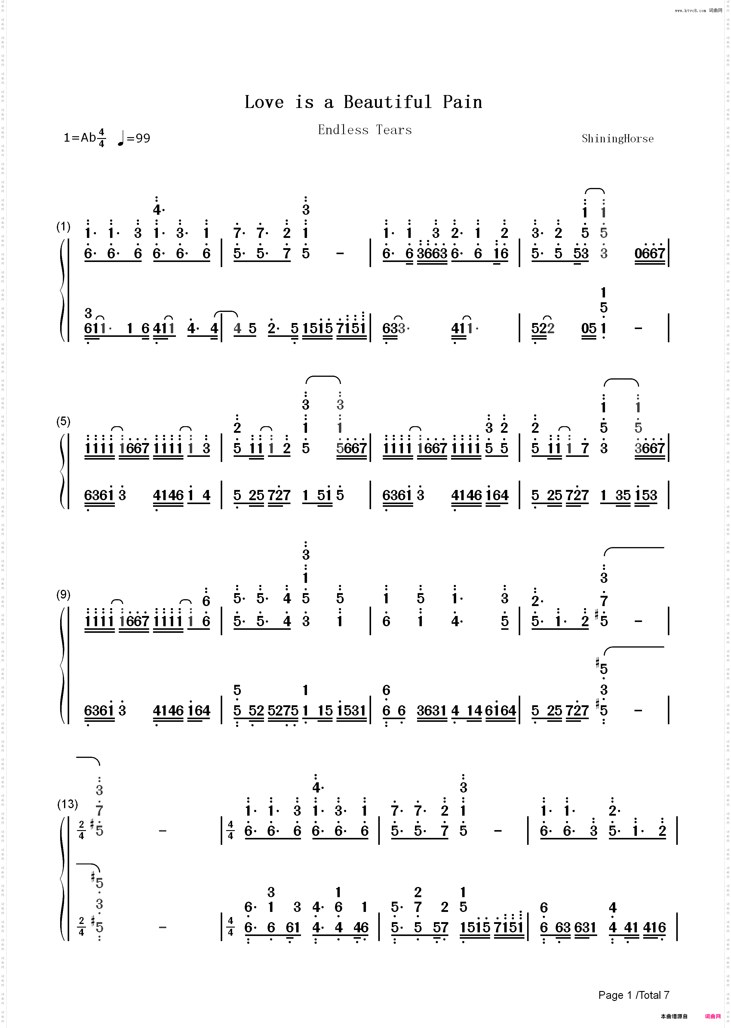 Love is a Beautiful Pain-Endless Tears