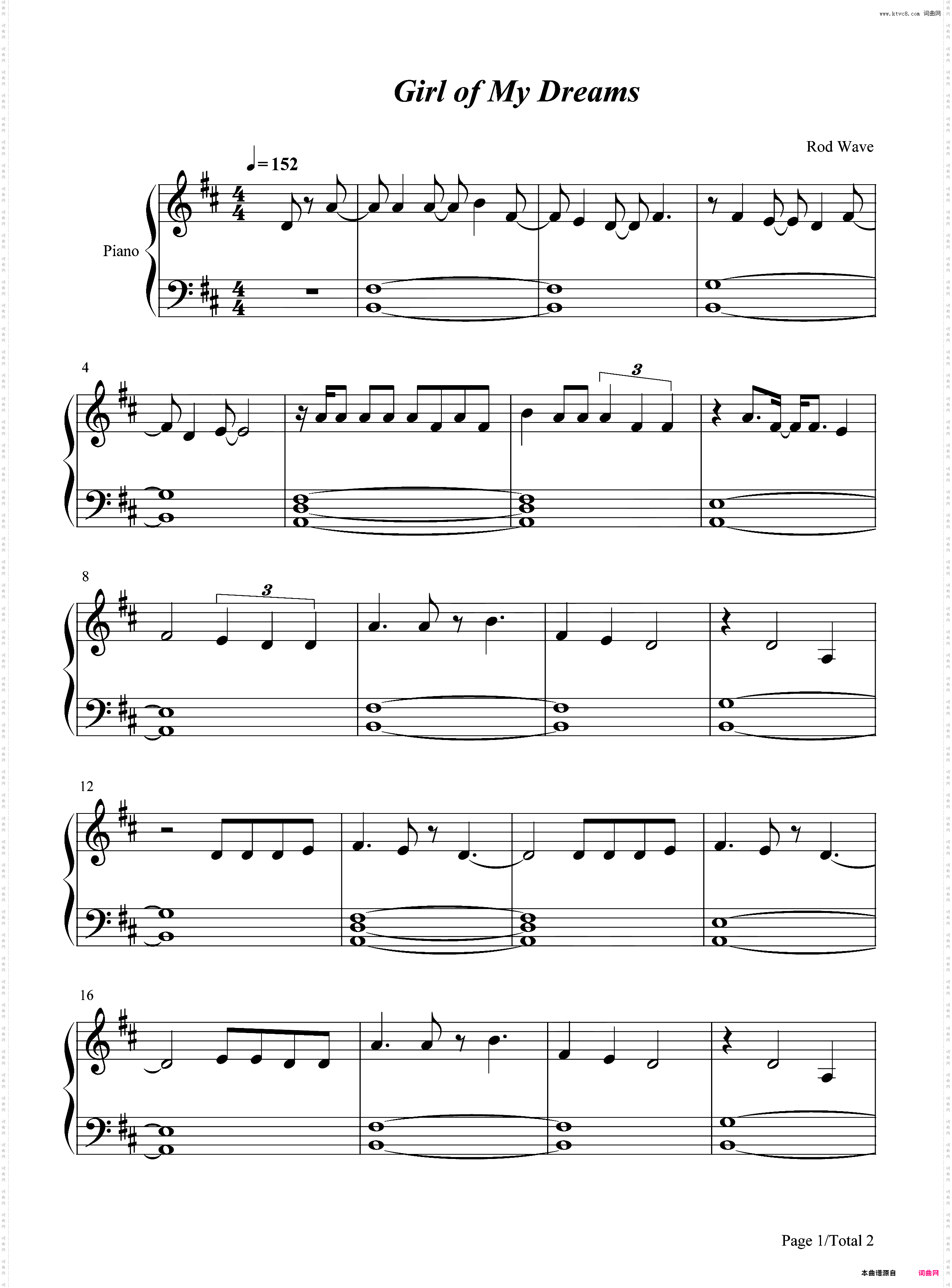 Girl of My Dreams-Rod Wave