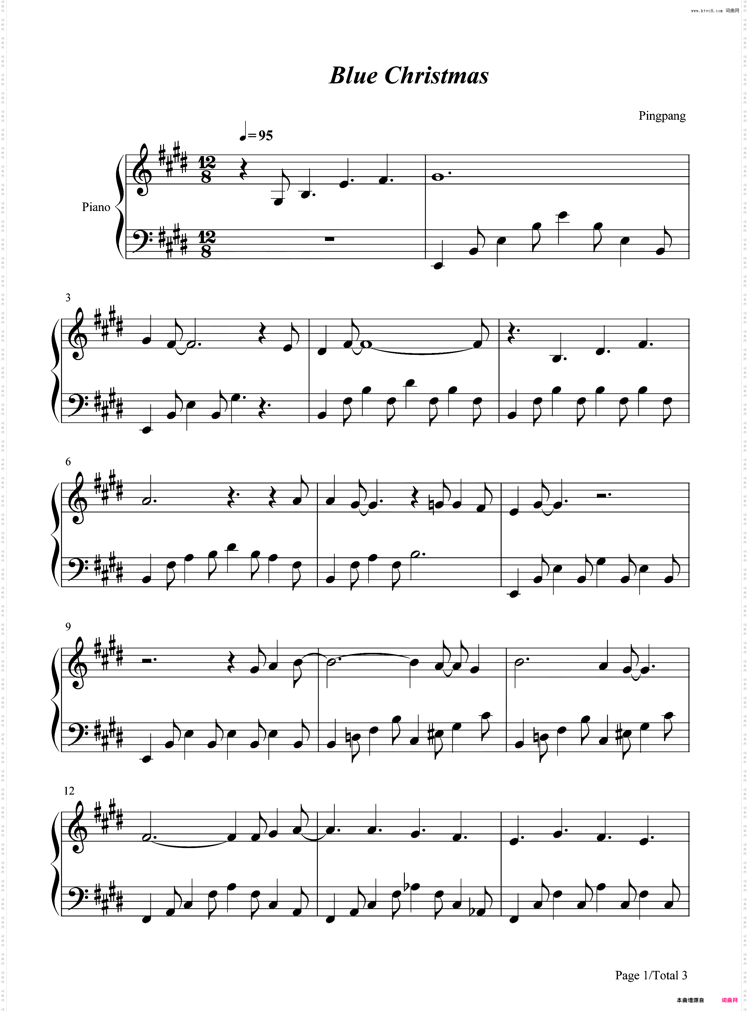 Blue Christmas-圣诞歌曲