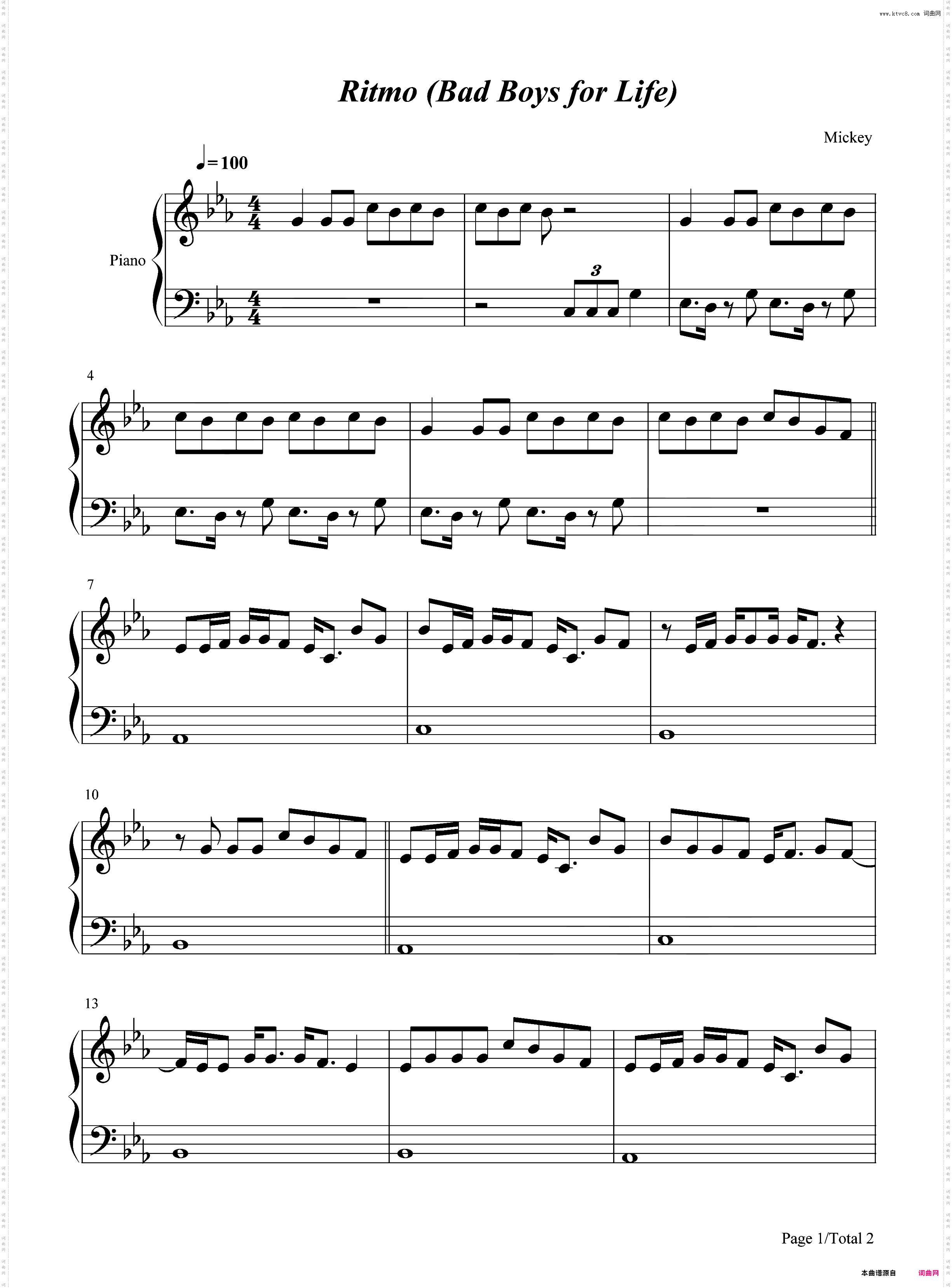 Ritmo Bad Boys for Life-绝地战警疾速追击OST