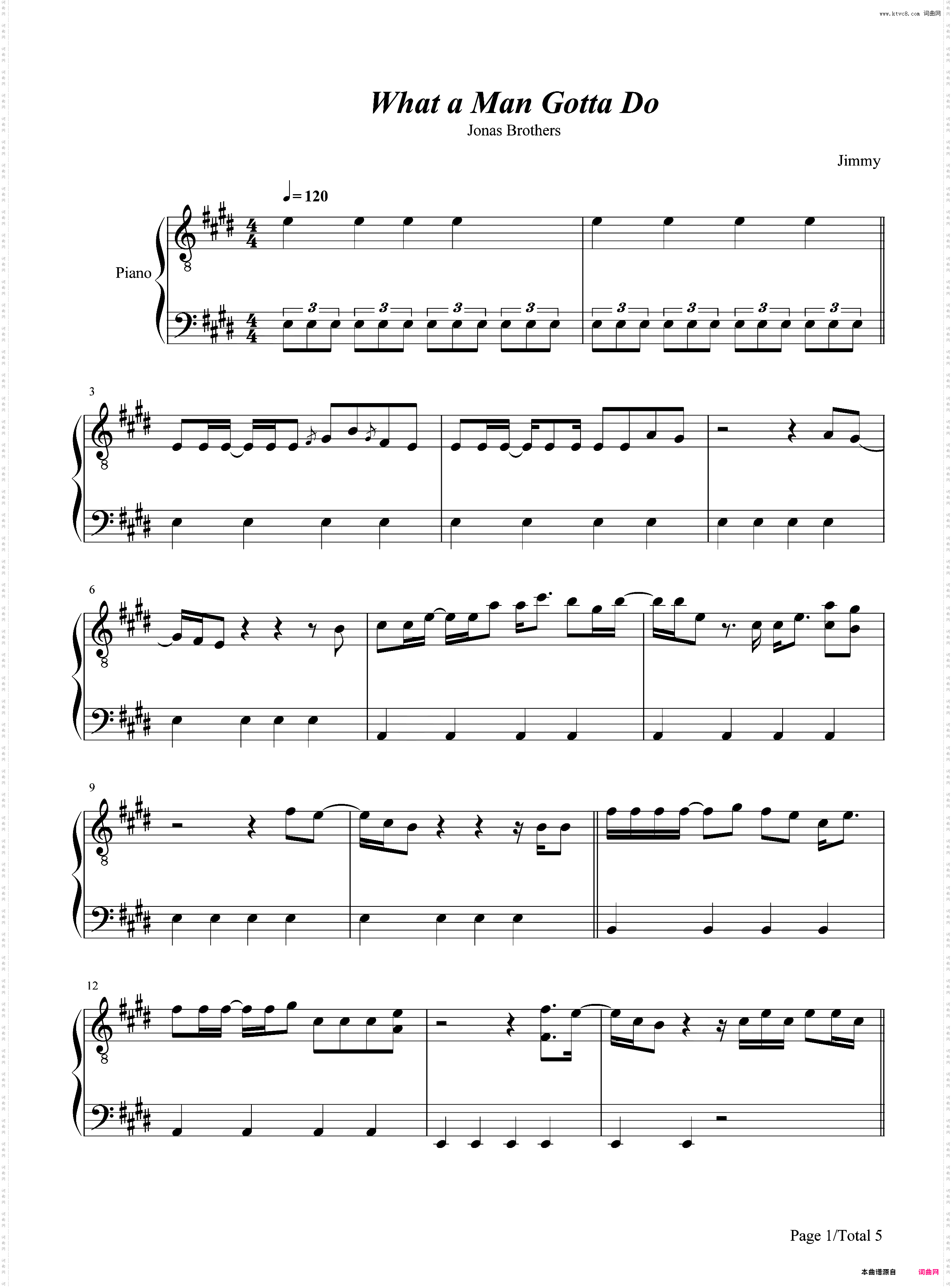 What a Man Gotta Do-Jonas Brothers