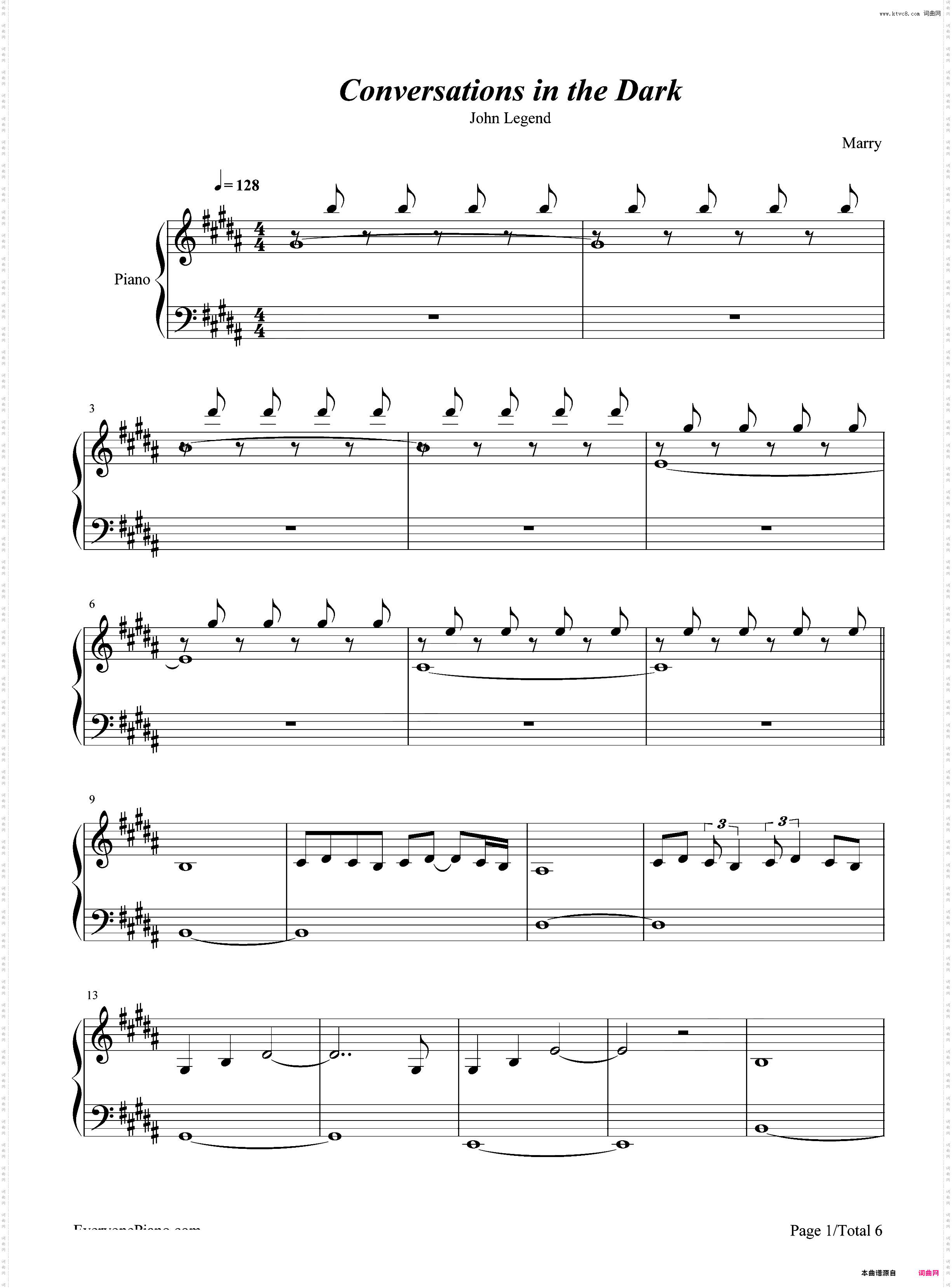 Conversations in the Dark-John Legend