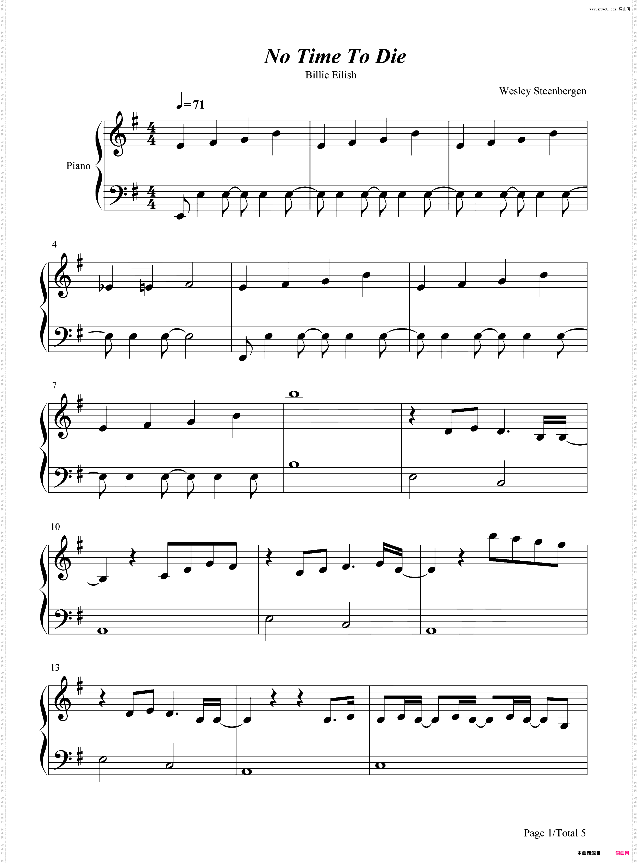 No Time to Die-007无暇赴死主题曲