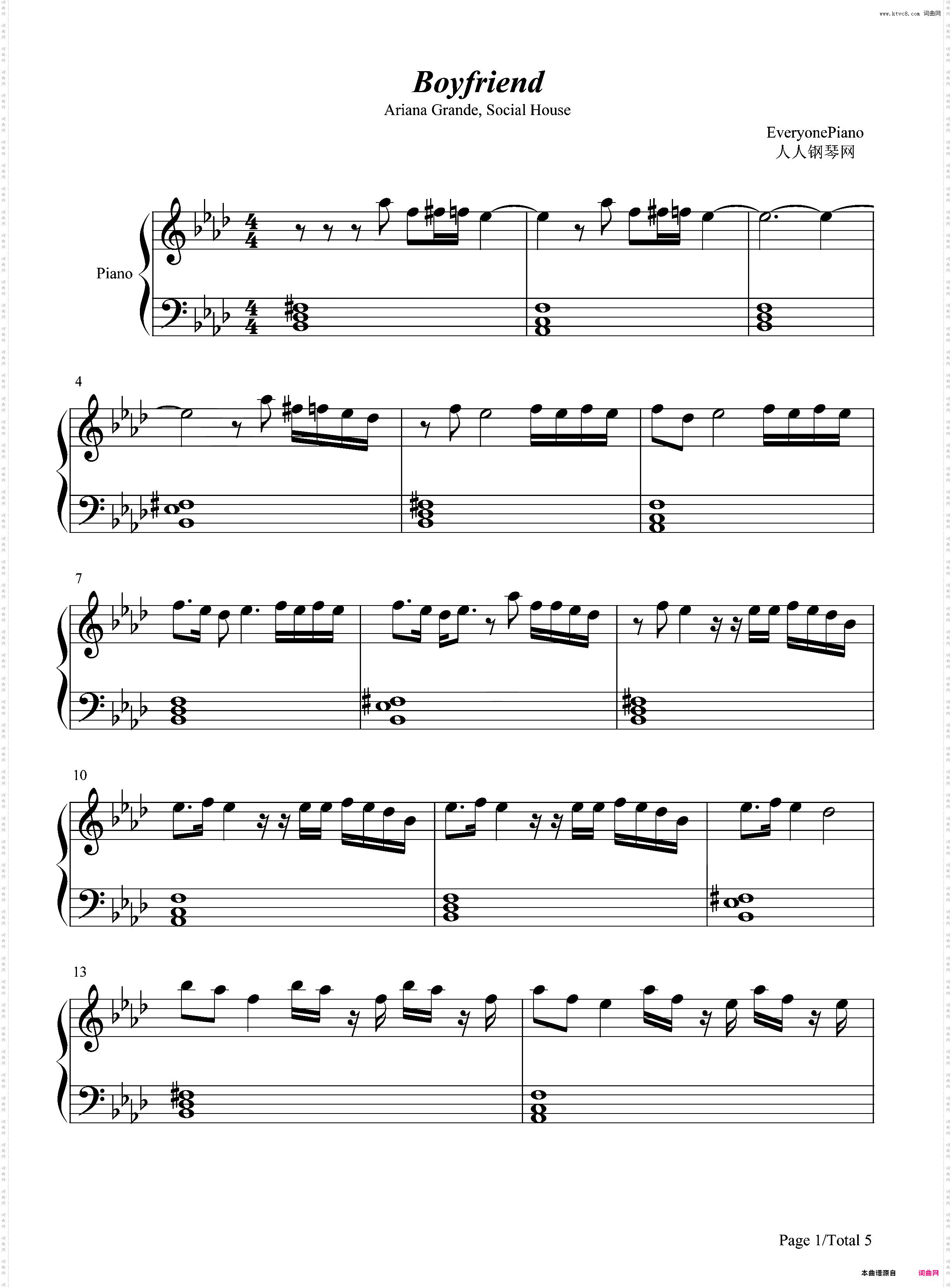 Boyfriend-Ariana Grande ft Social House