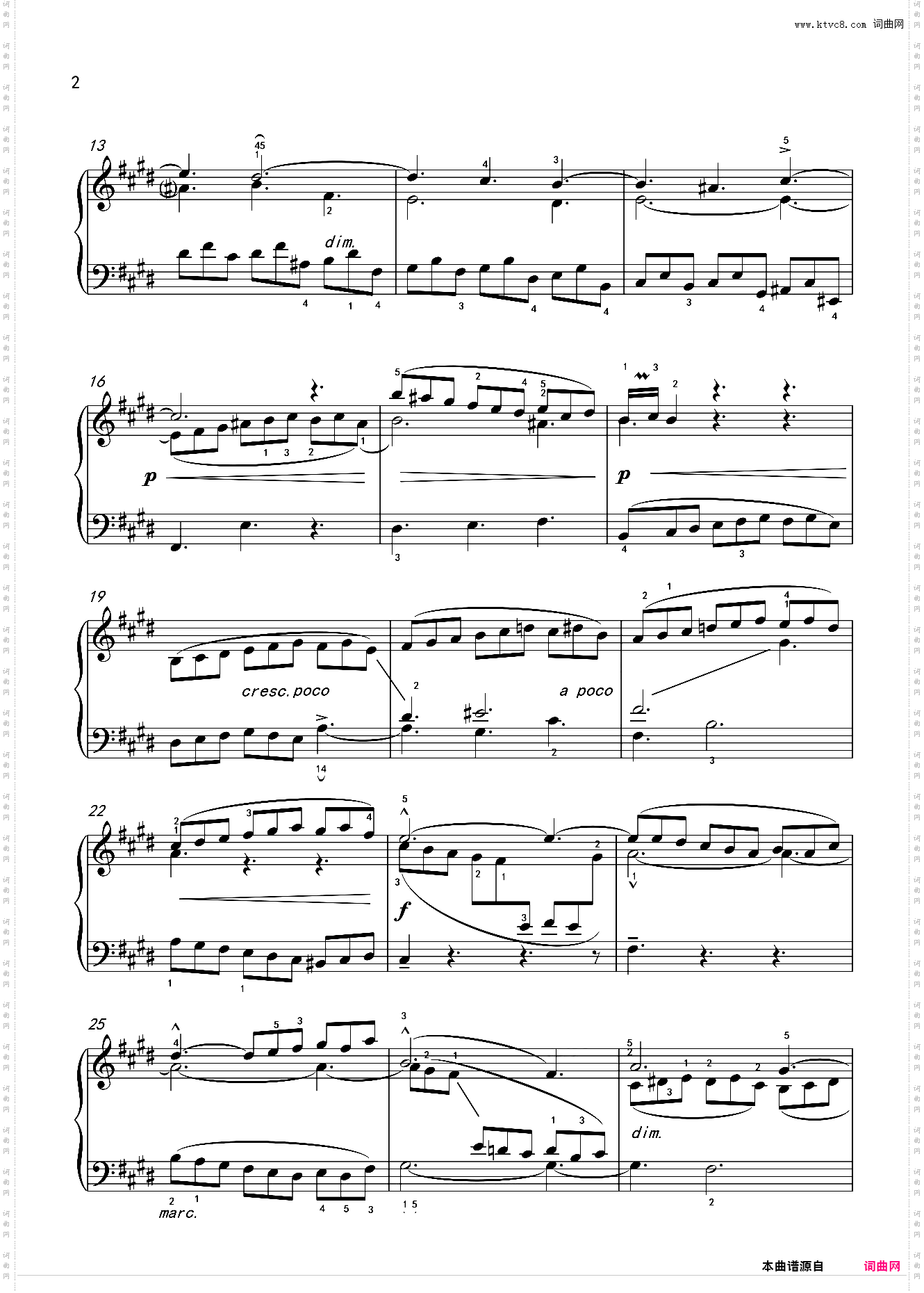 《三部创意曲》No·6 BWV792