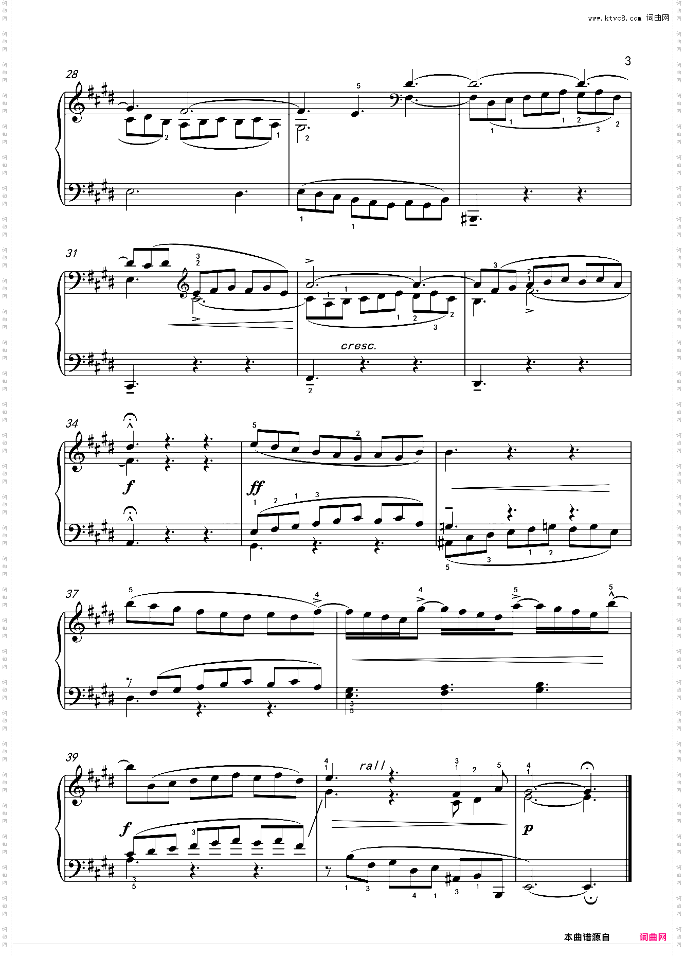 《三部创意曲》No·6 BWV792