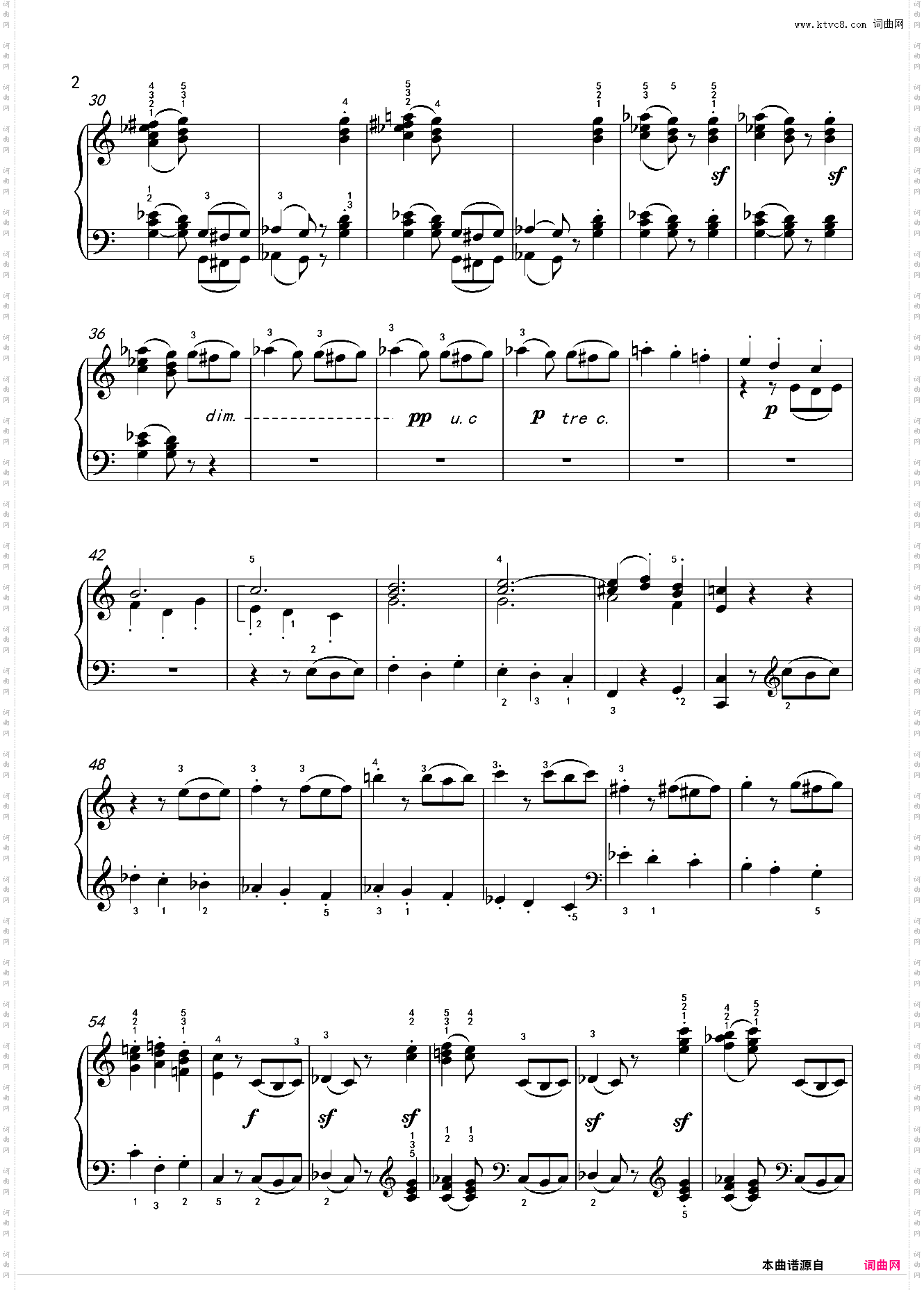 大调奏鸣曲第三乐章