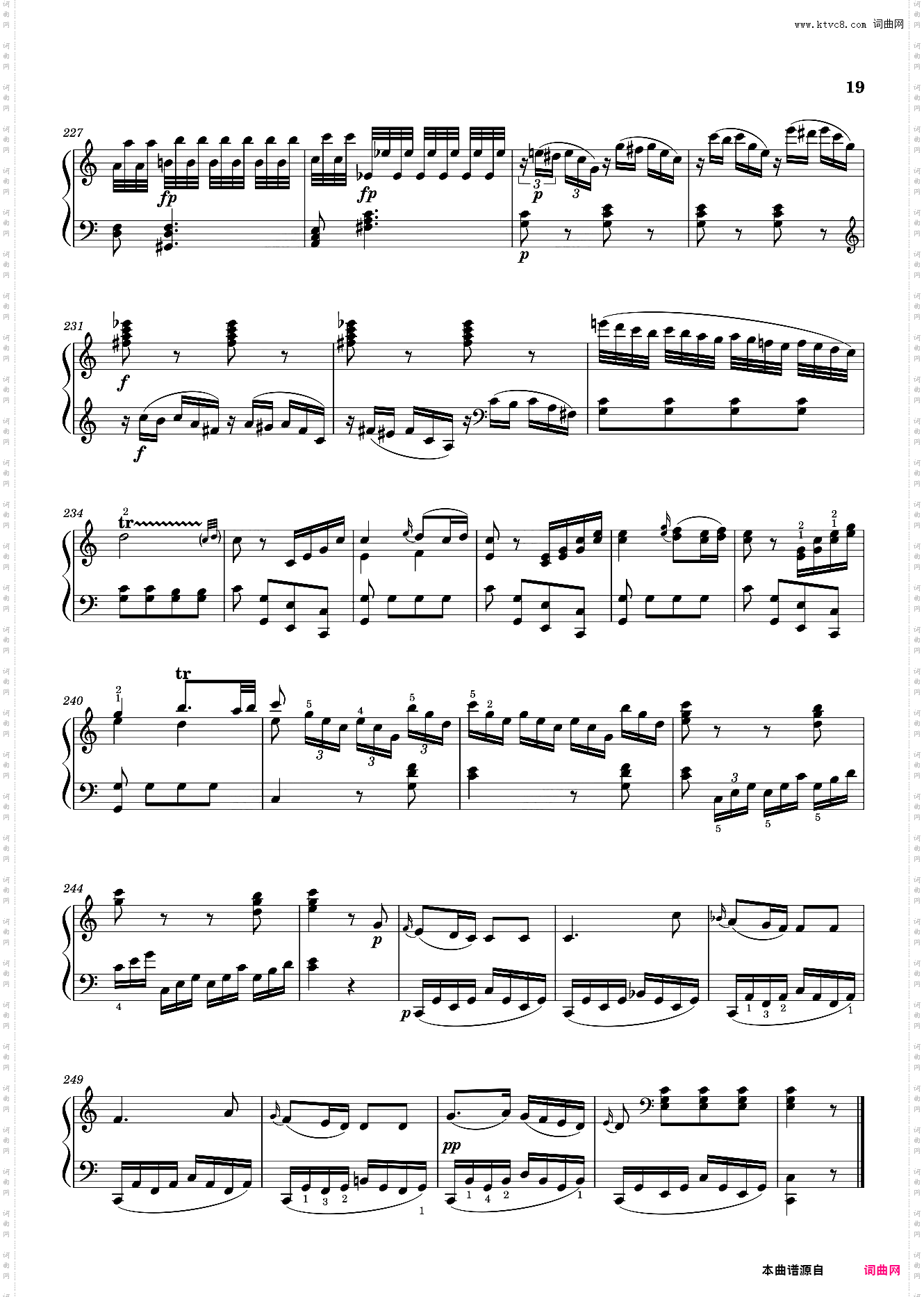 莫扎特第七钢琴奏鸣曲 Sonata No· 7, 3rd Movement K· 309