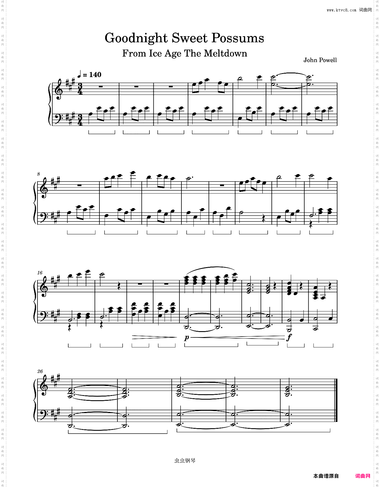 Goodnight Sweet Possums