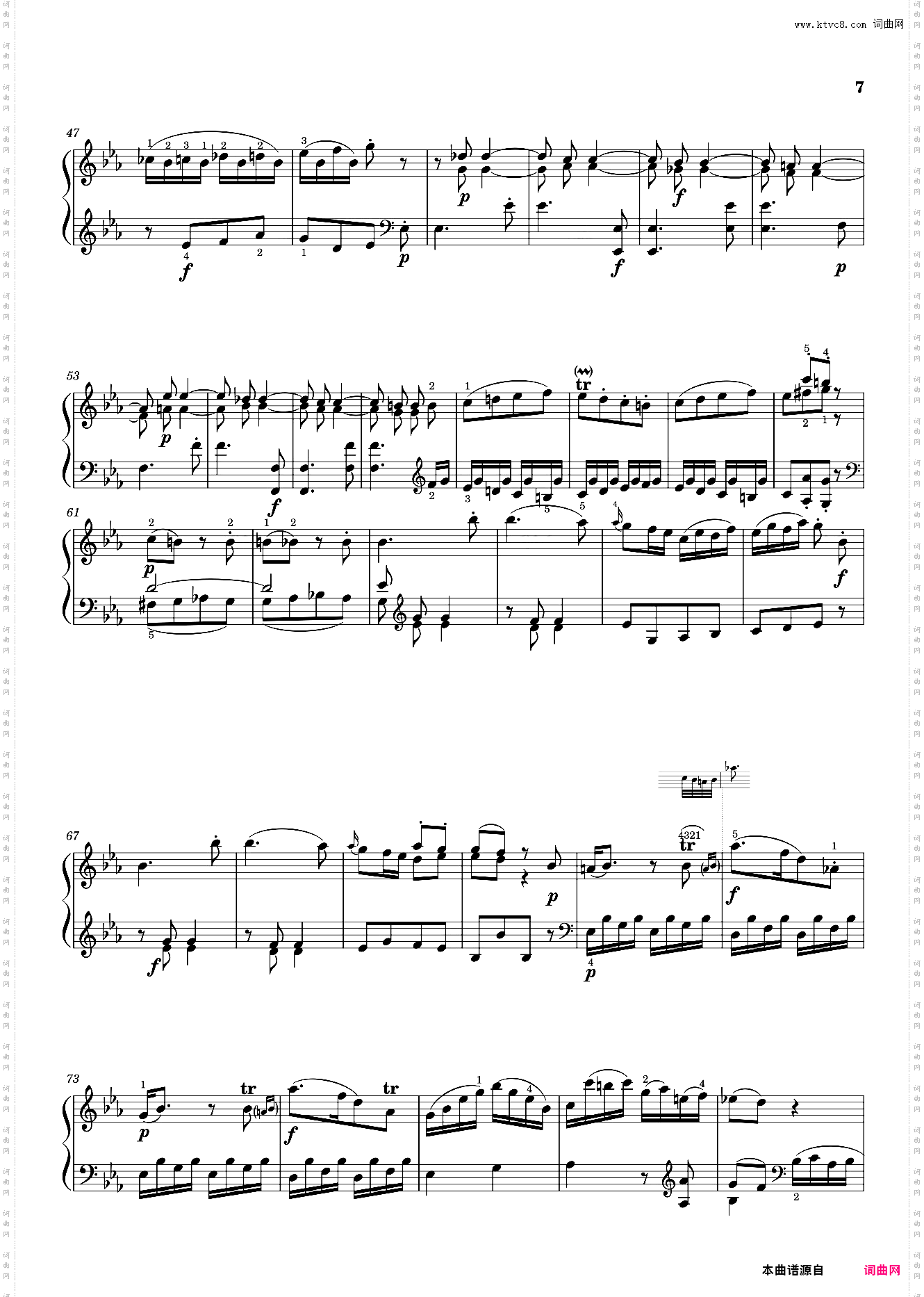 莫扎特第四钢琴奏鸣曲 Sonata No· 4, 3rd Movement K· 282