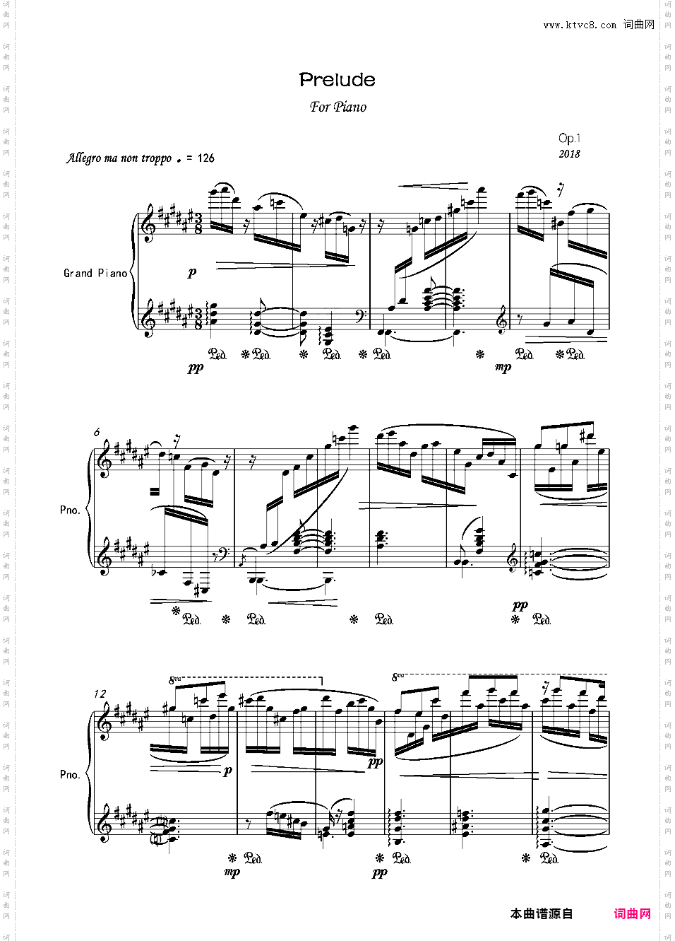Prelude in F-Shrap Major