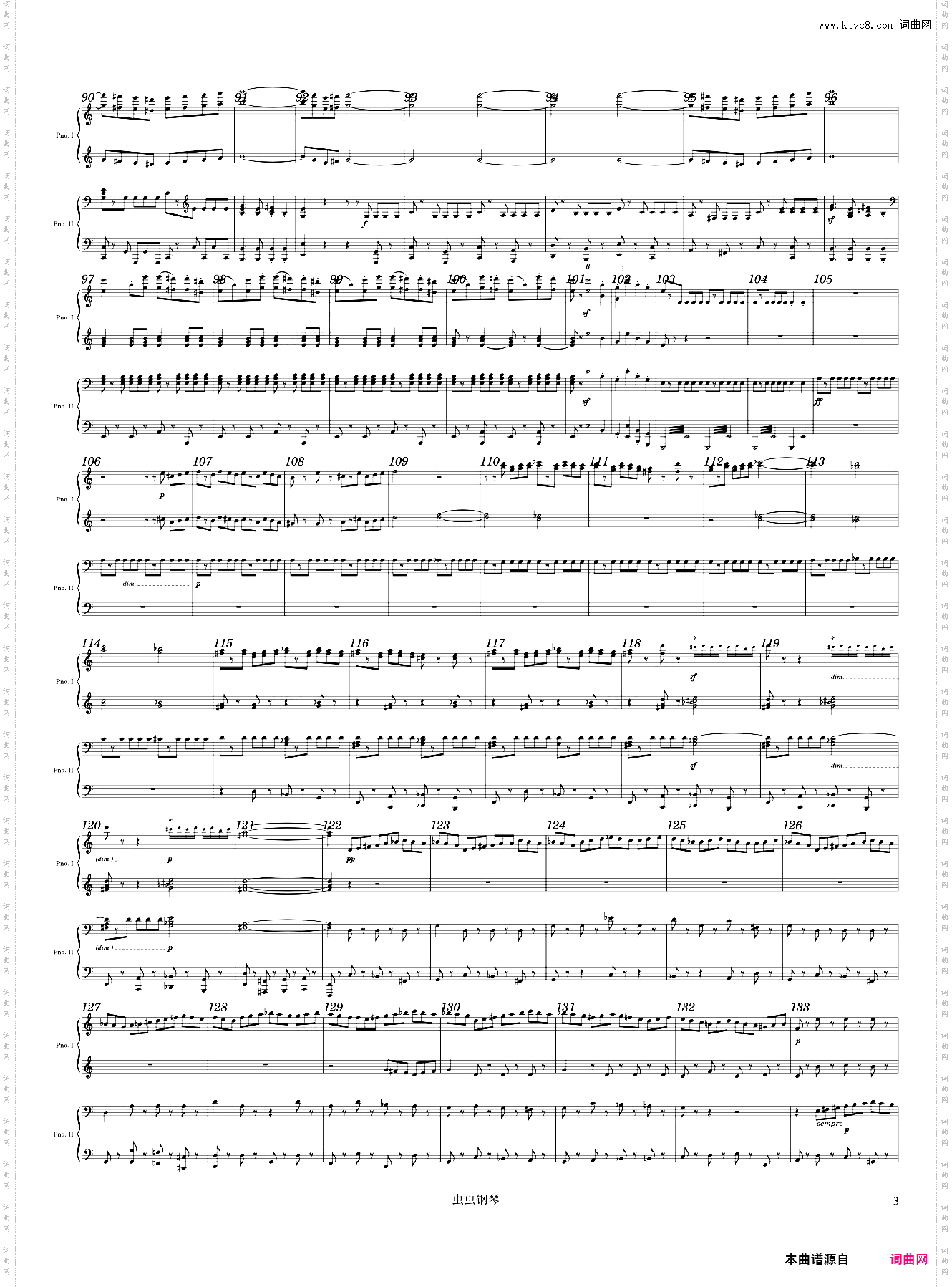 Mendelssohn Symphony No· 4, Italian, 4th Mvmt, Arr· for 2 Pianos