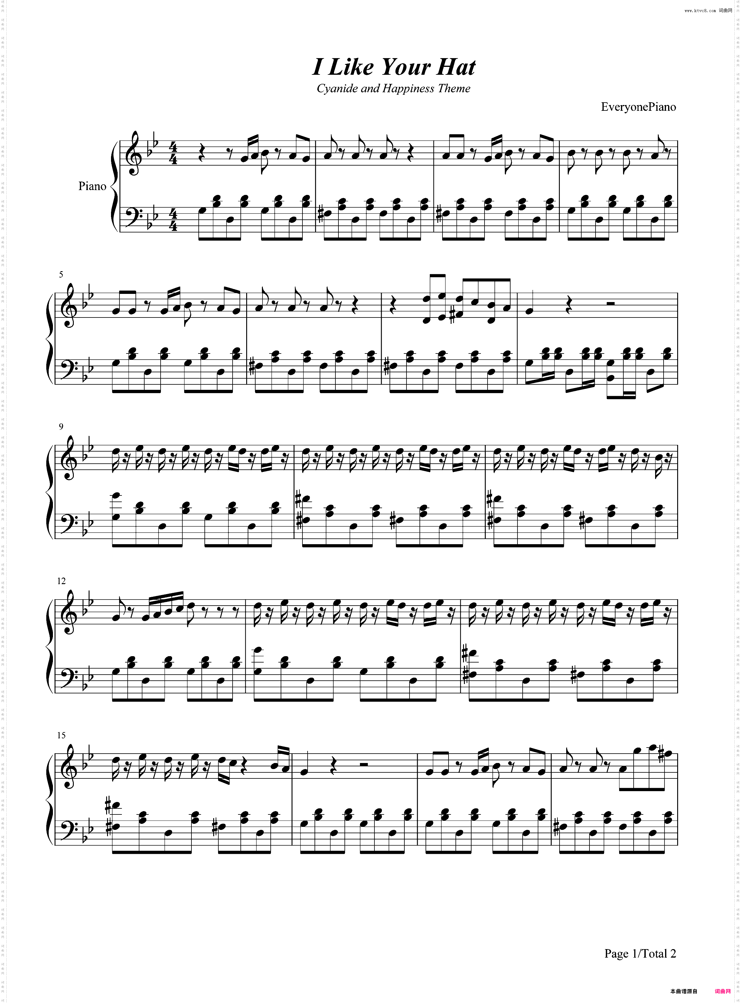 I Like Your Hat-氰化欢乐秀主题曲