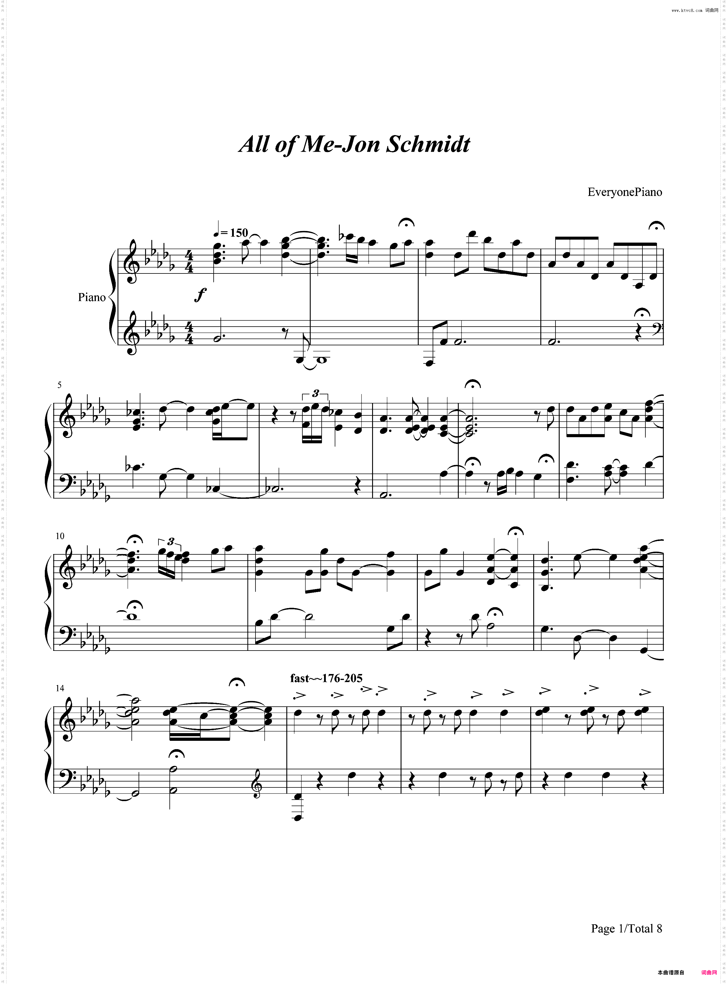 All of Me 完整版-Jon Schmidt