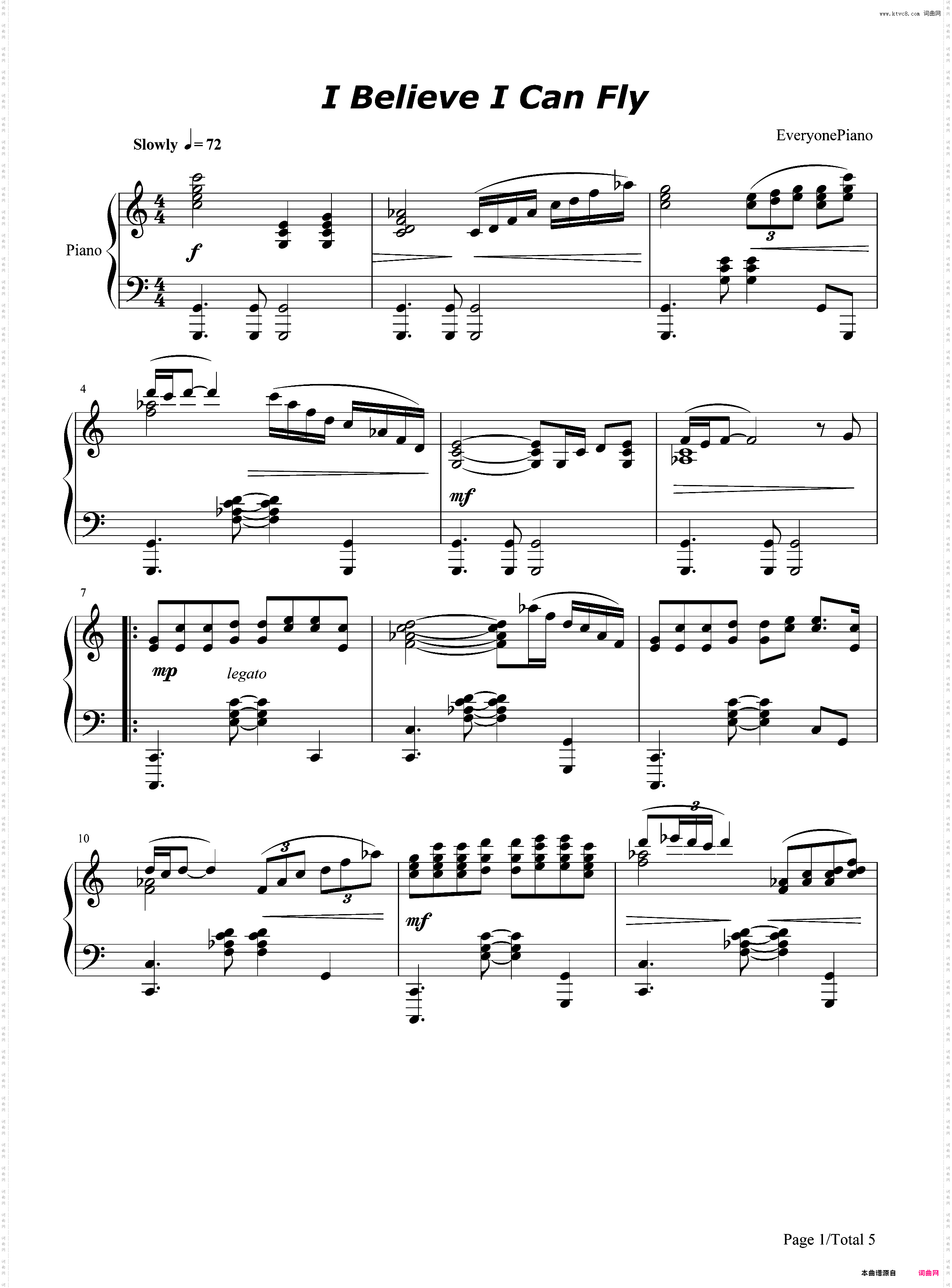 I Believe I Can Fly - R· Kelly