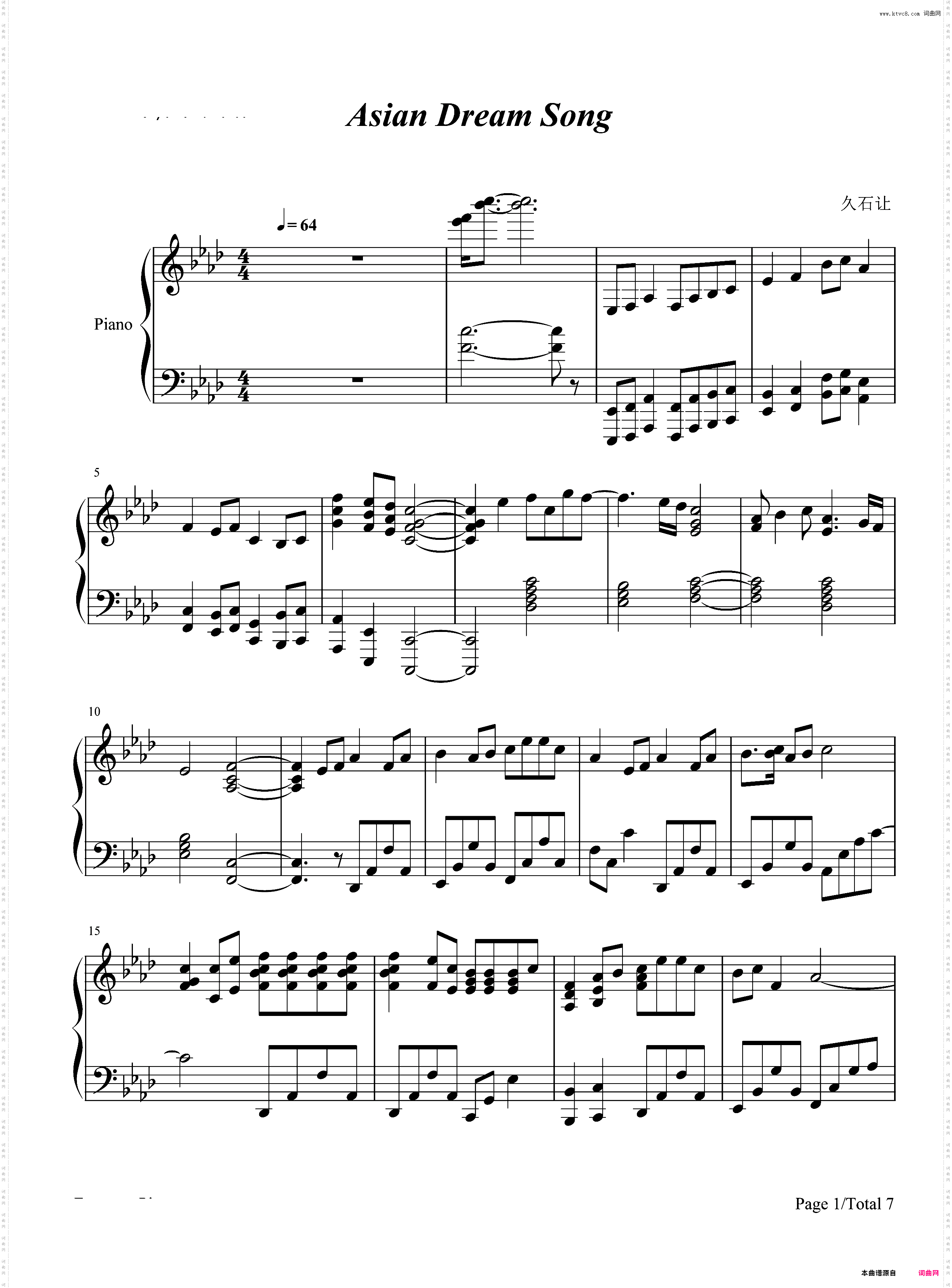Asian Dream Song-久石让