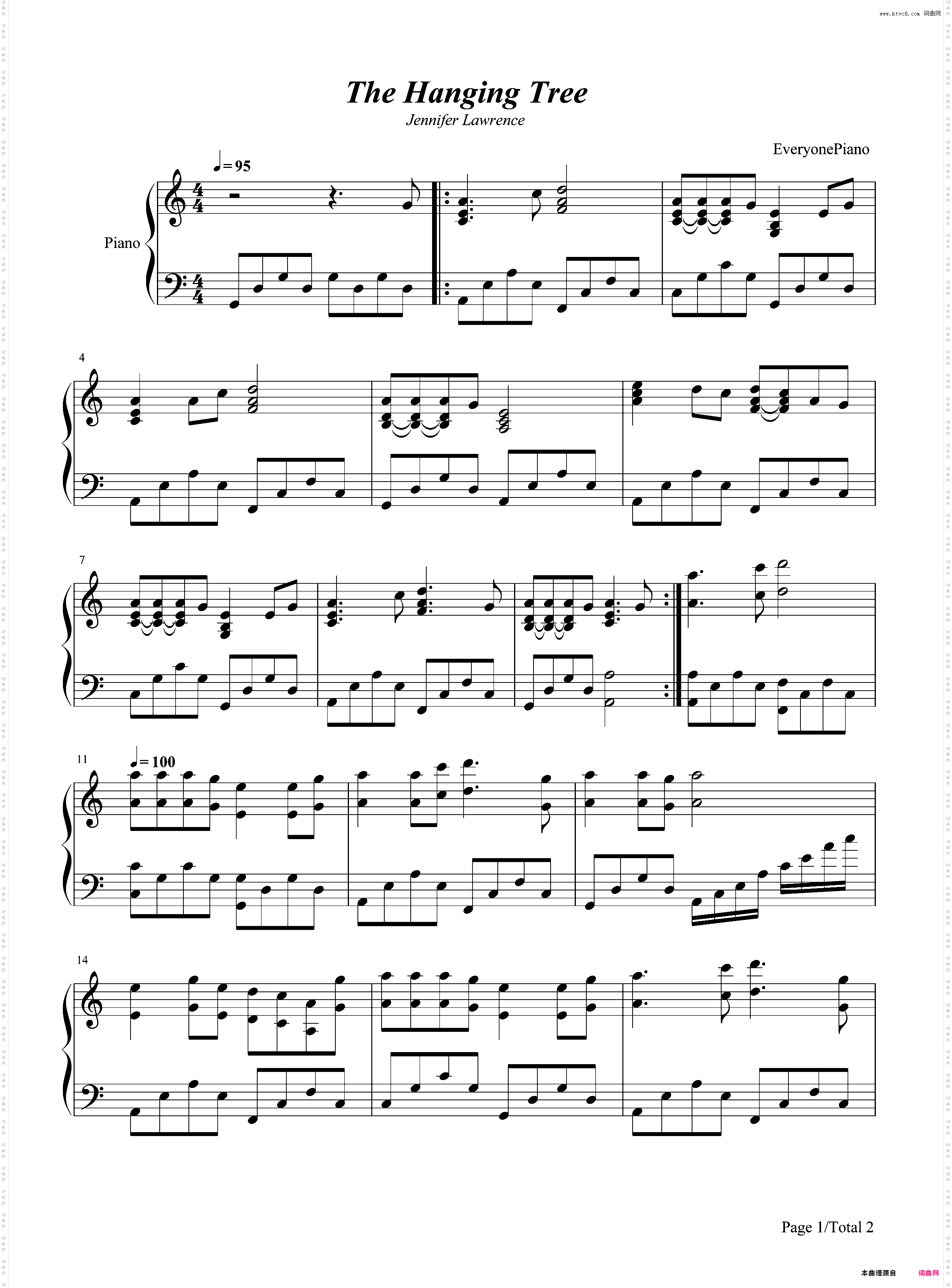 The Hanging Tree-饥饿游戏3 嘲笑鸟OST