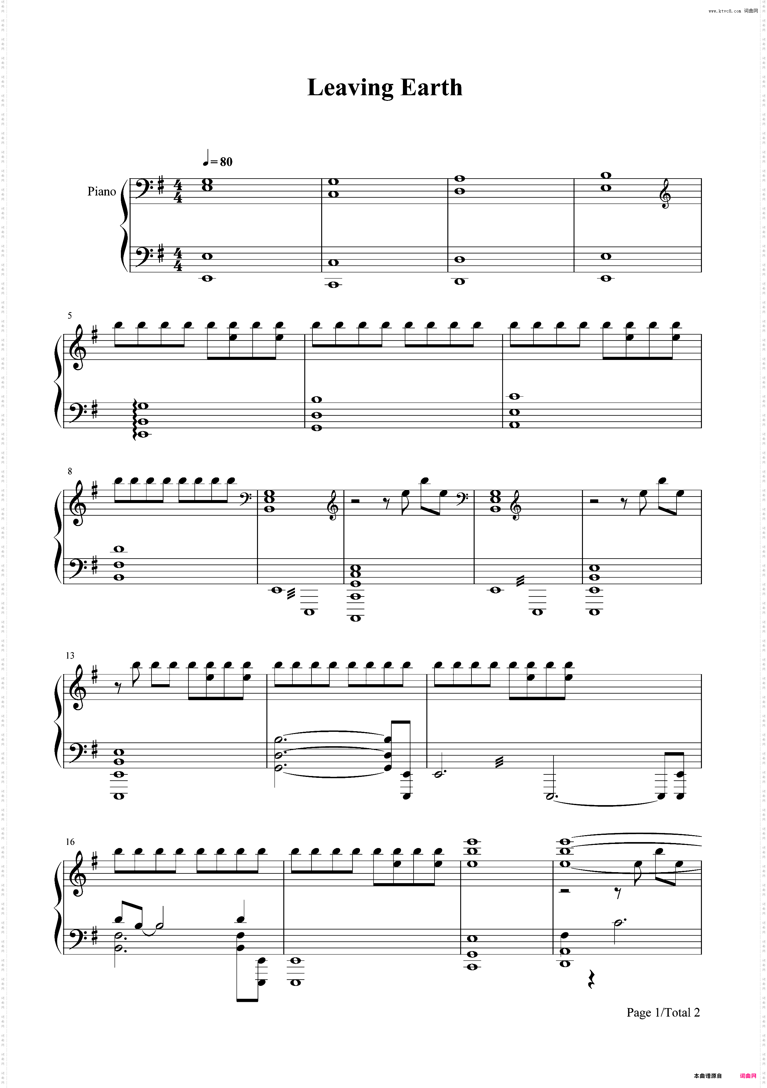 Leaving Earth-质量效应3原声音乐