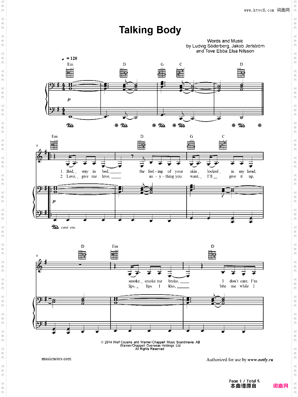 Talking Body-Tove Lo