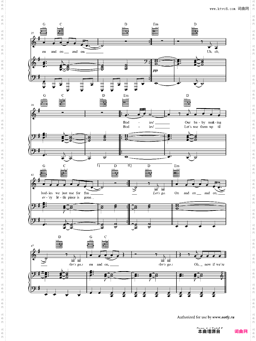 Talking Body-Tove Lo