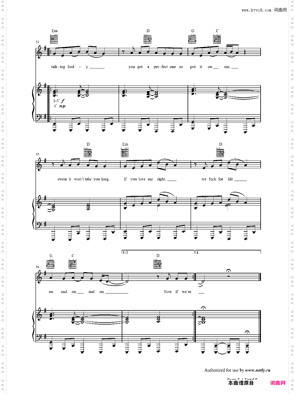 Talking Body-Tove Lo