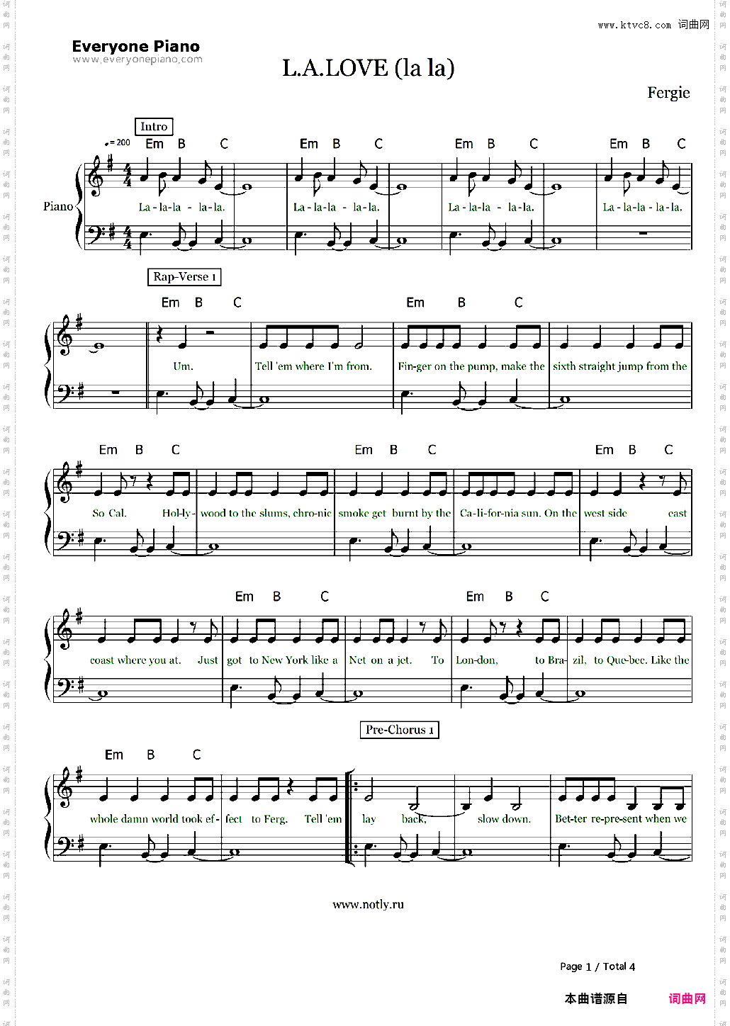 L·A· Love La La-Fergie