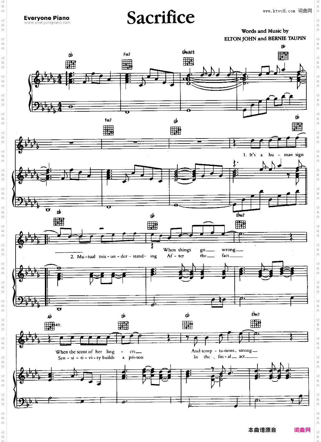 Sacrifice-Elton John