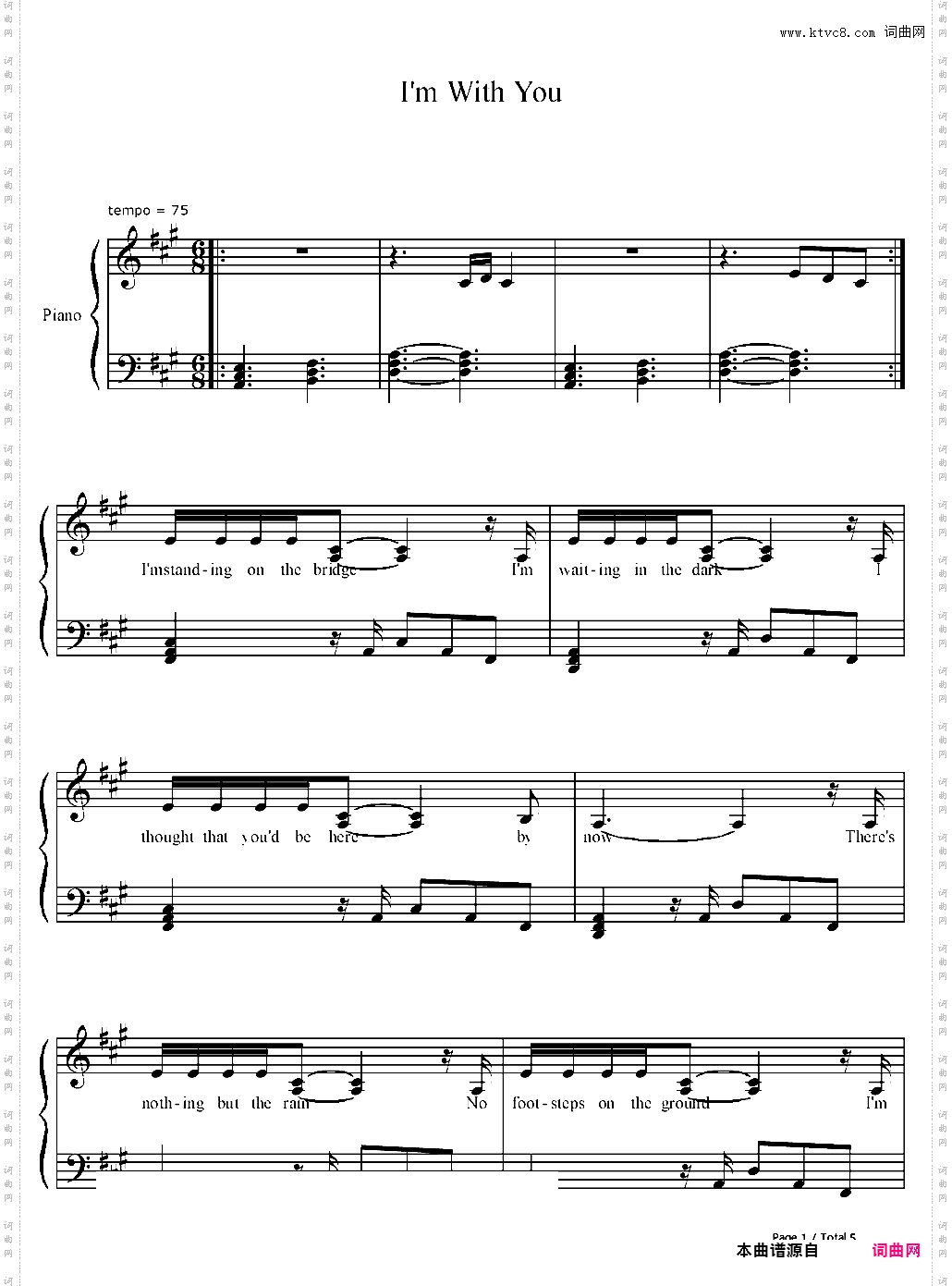 I'm with You-Avril Lavigne