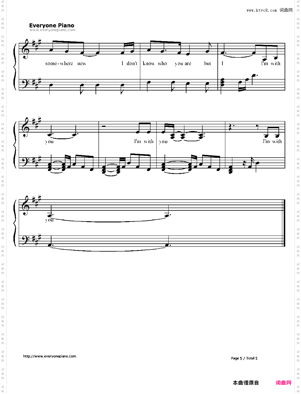 I'm with You-Avril Lavigne