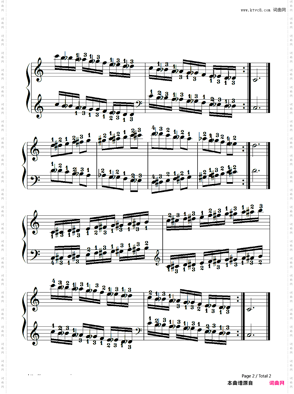 半音练习曲Chromatic Scale