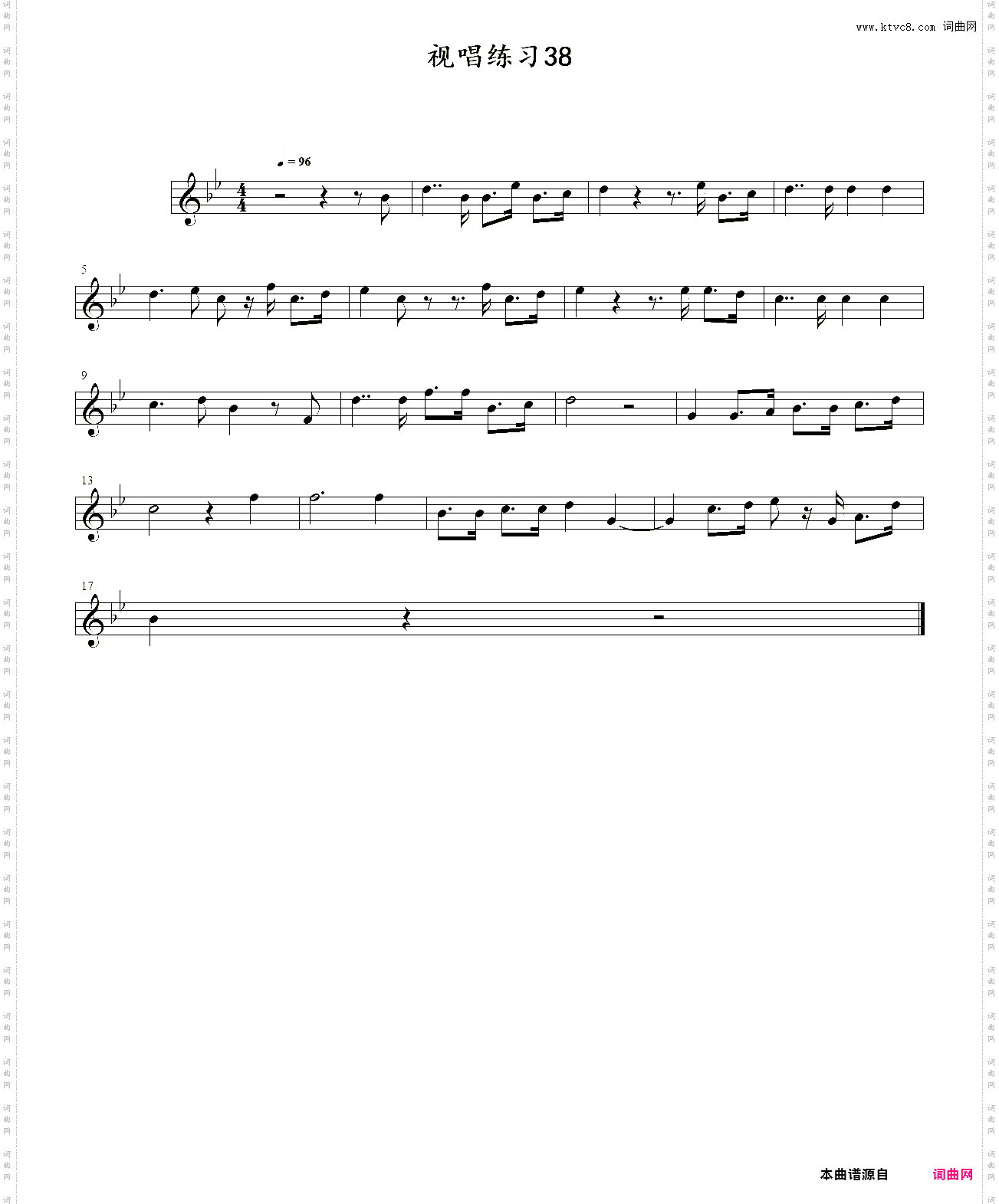 视唱练习38