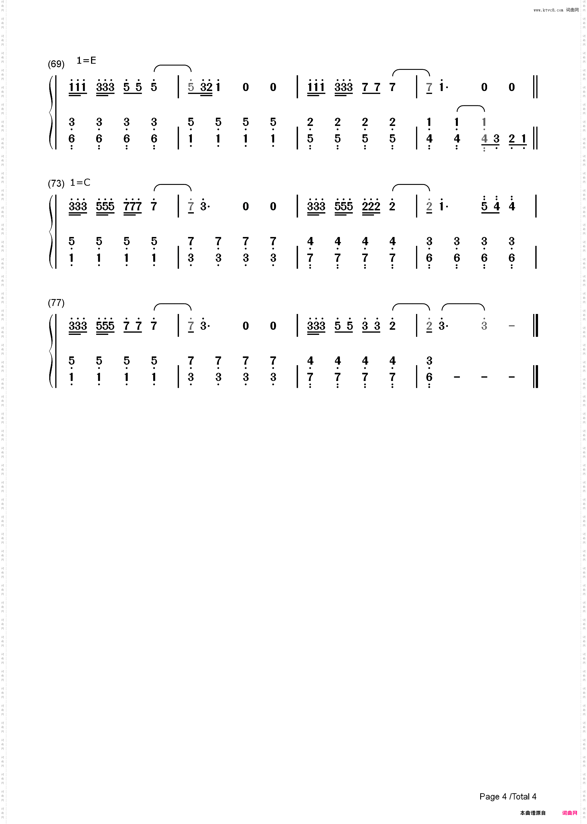 Didnt I-OneRepublic_简谱版