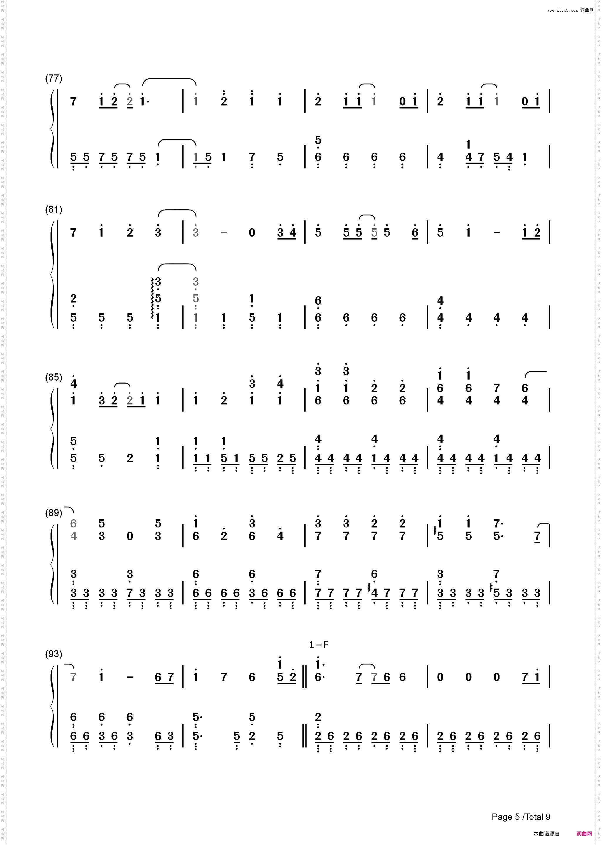 炎-鬼灭之刃无限列车篇主题曲_简谱版