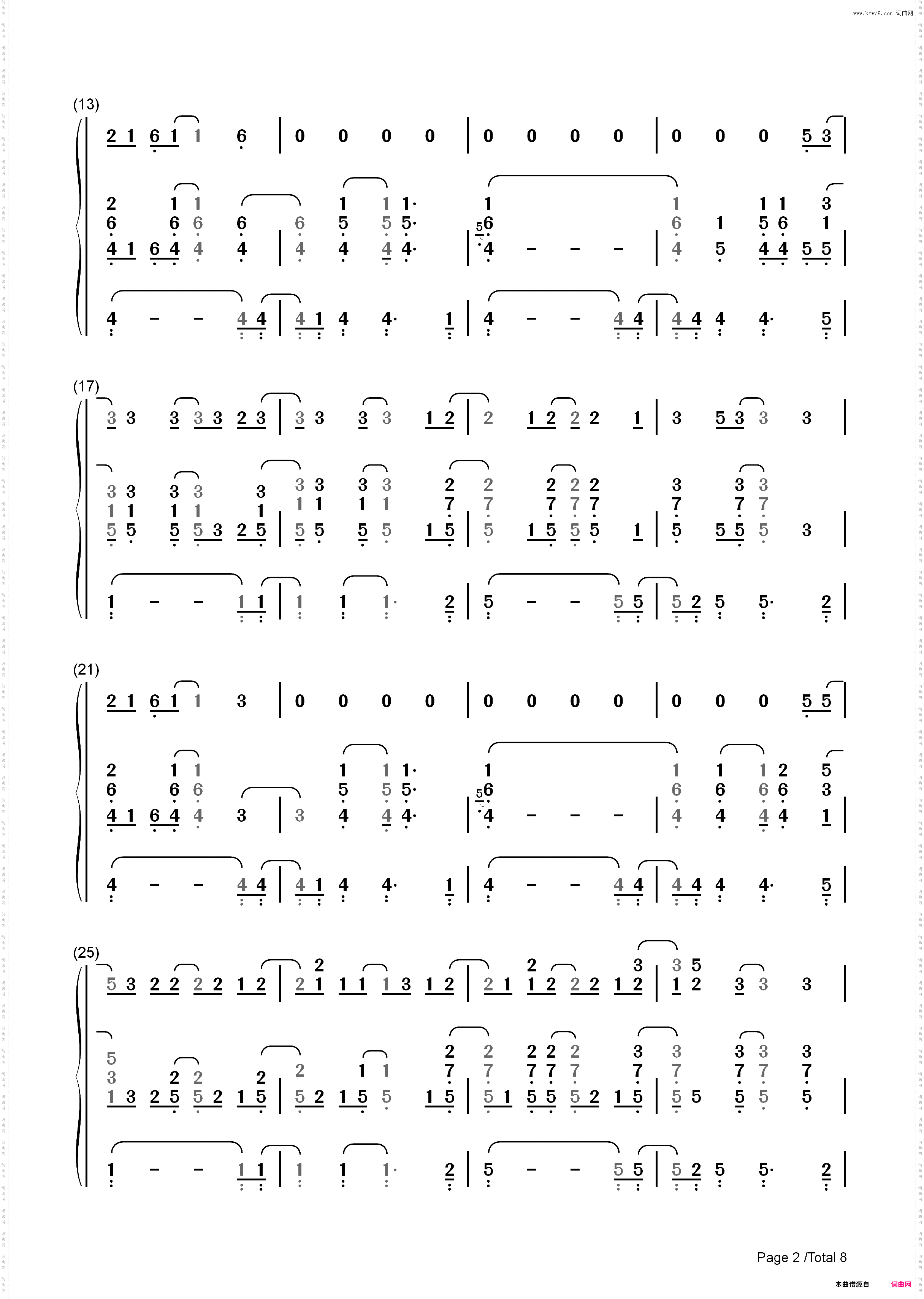 Drops of Jupiter Tell Me-Train_简谱版
