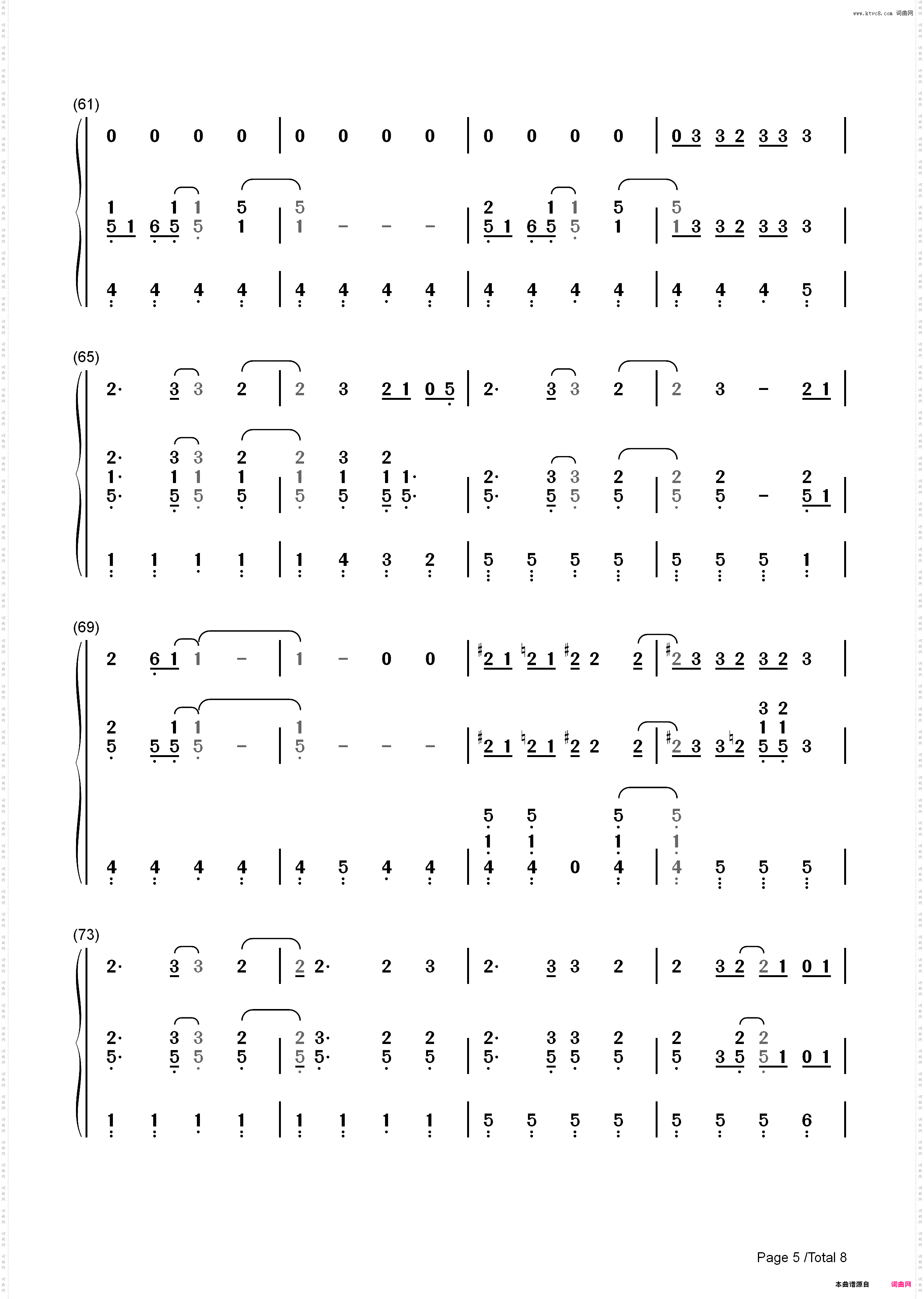Drops of Jupiter Tell Me-Train_简谱版