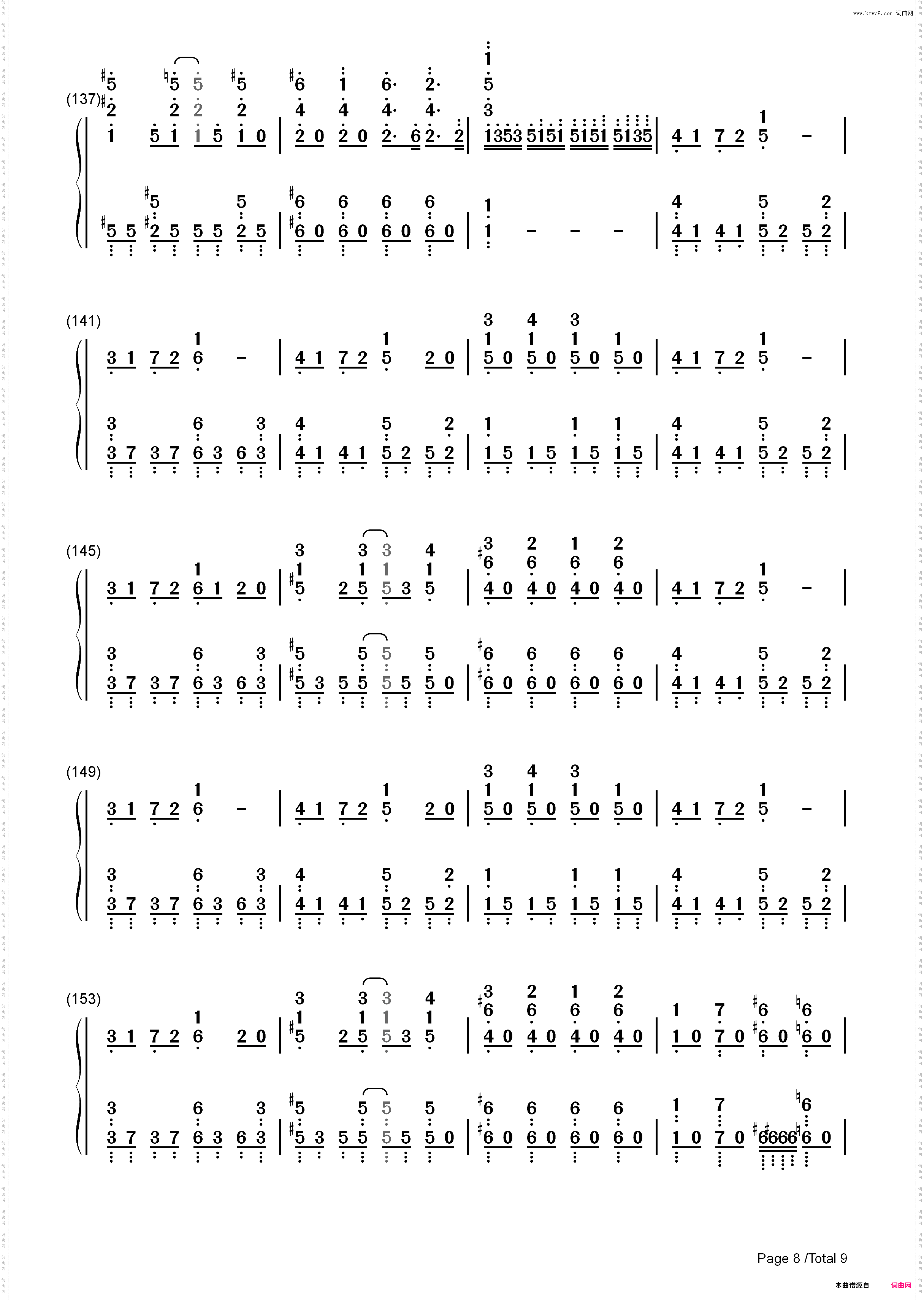 Utauyo!!MIRACLE-K-ON!!后期主题曲_简谱版