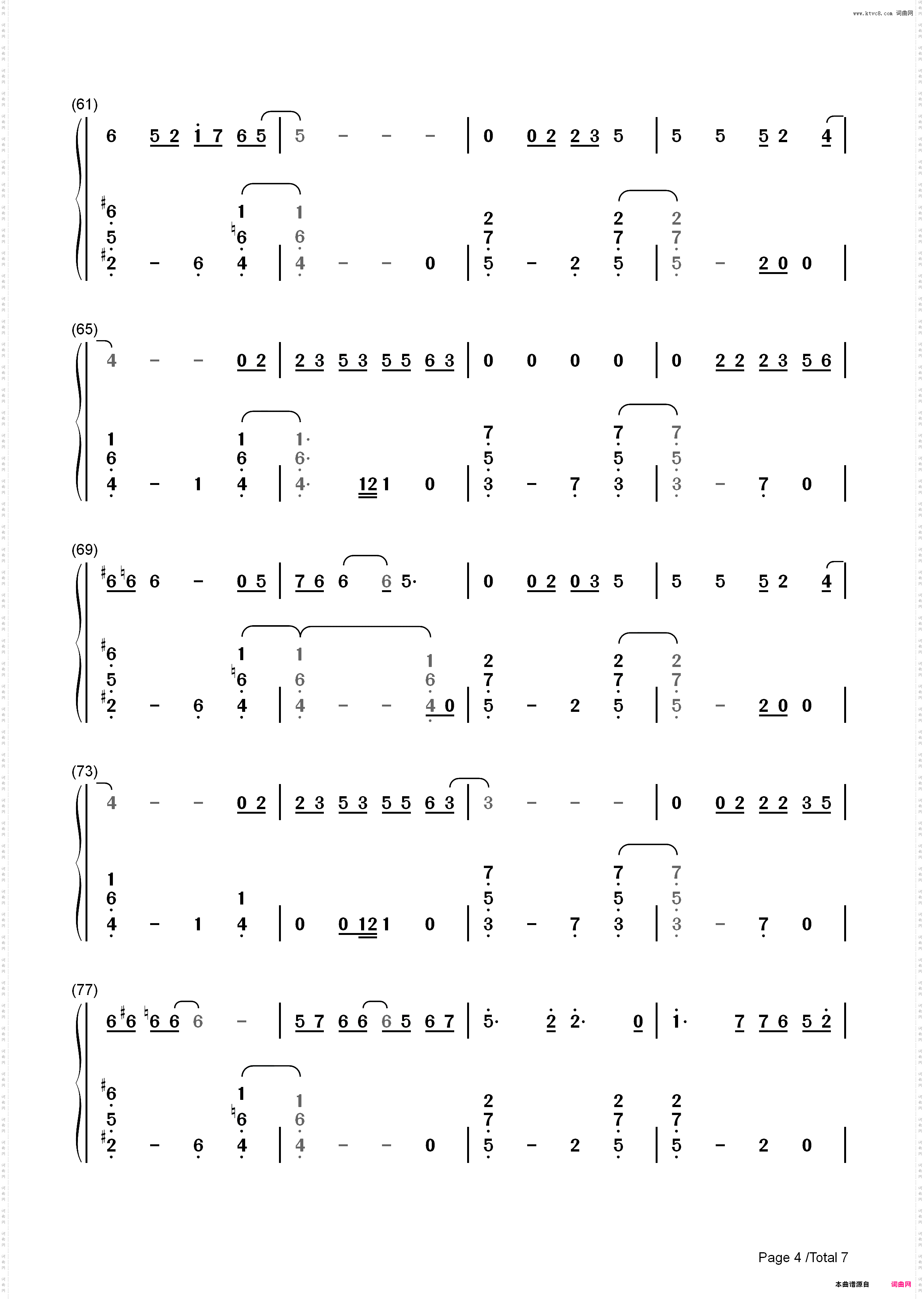 Honeymoon Avenue-Ariana Grande_简谱版