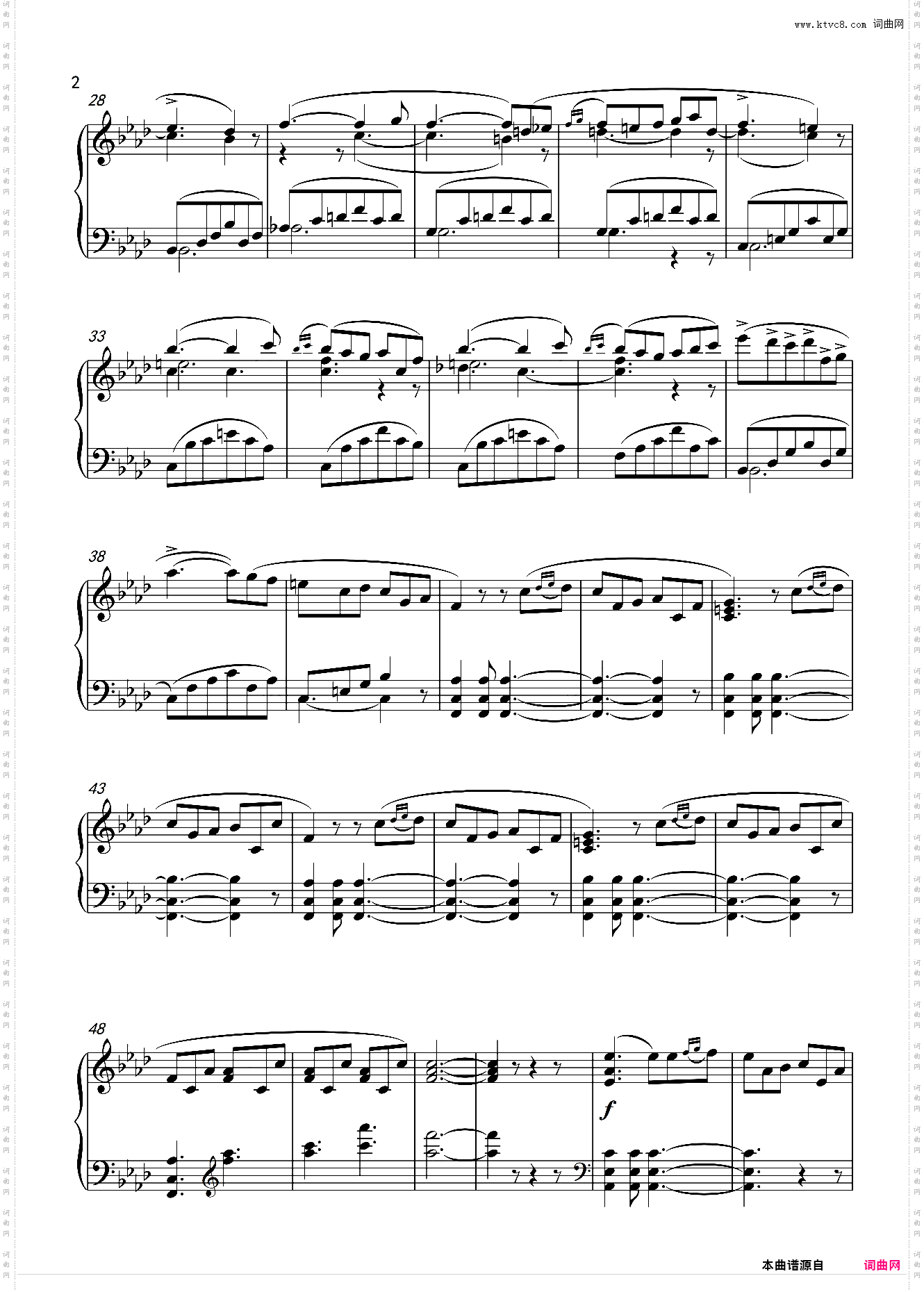 f小调夜曲 离别