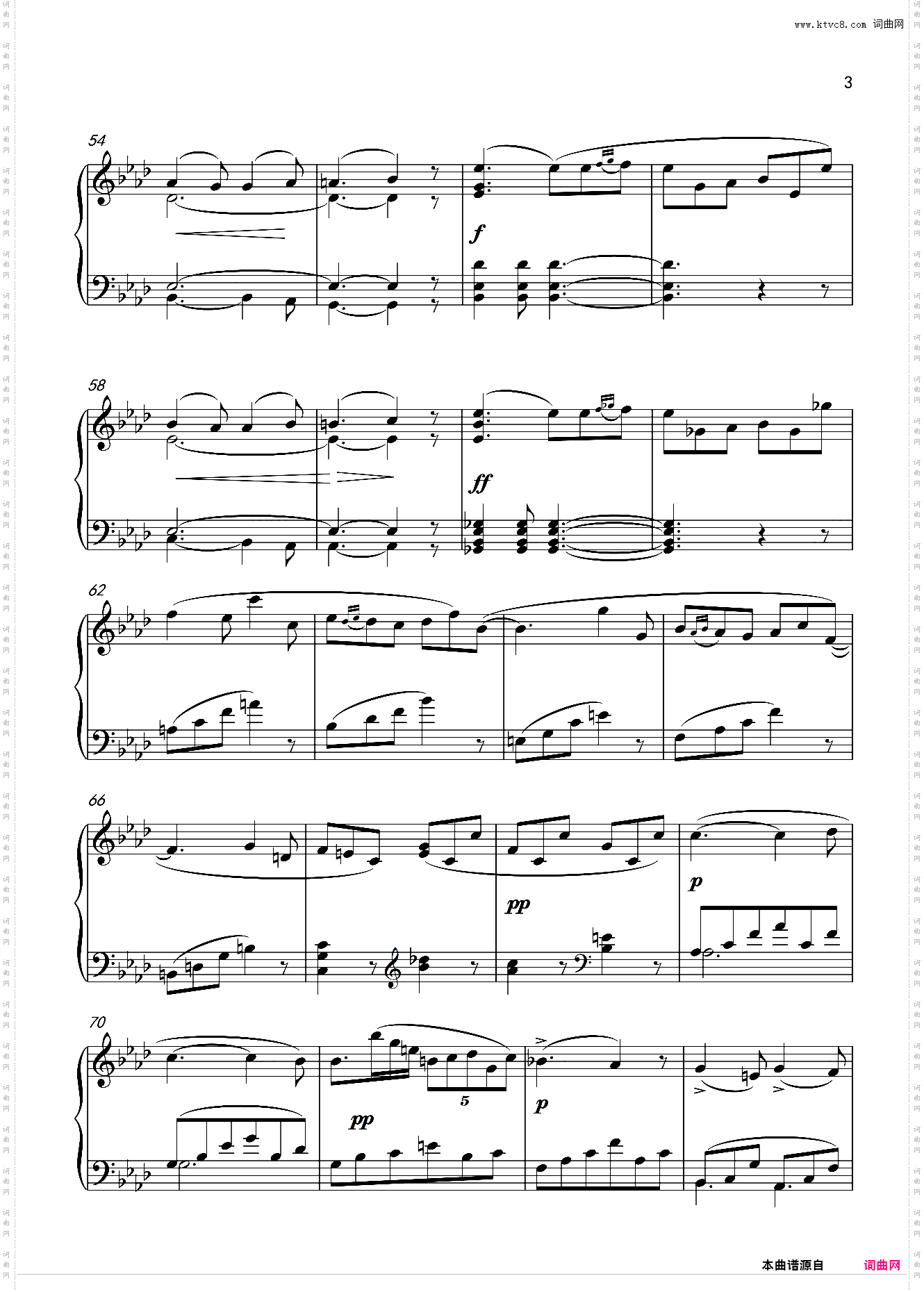 f小调夜曲 离别