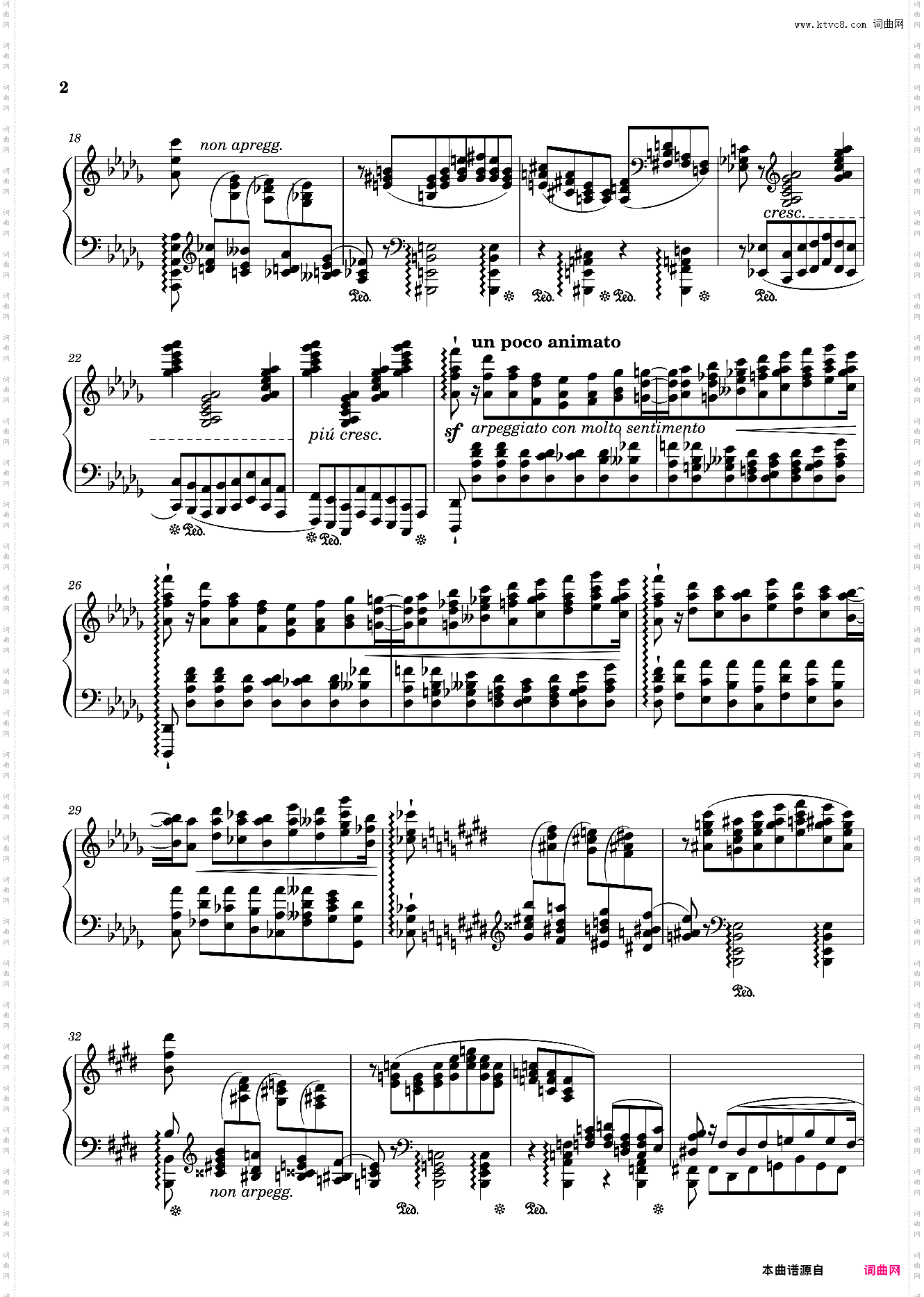 Transcendental étude No· 11 Harmonies du soir